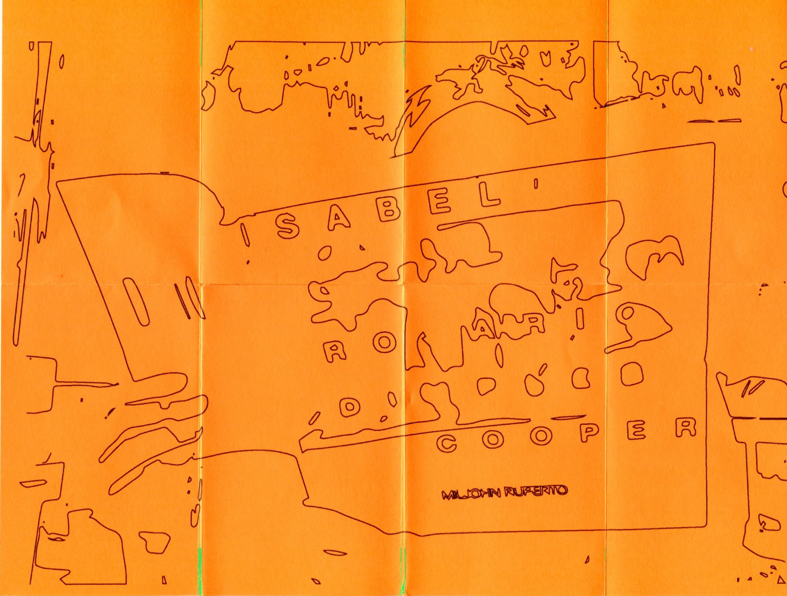 Image Trace Bounties: Isabel Rosario Cooper, Dye ink print, 8.5" x 11"