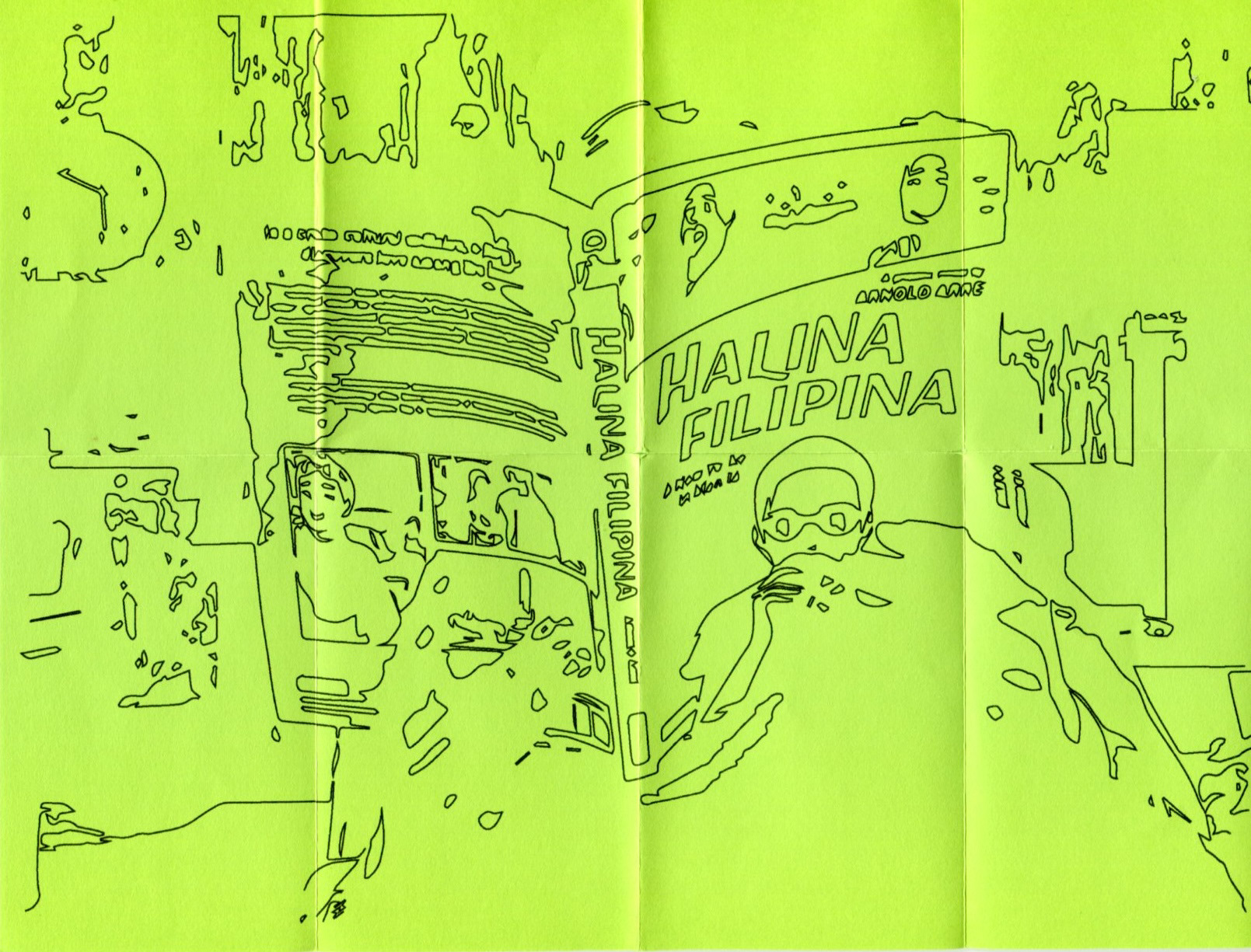 Image Trace Bounties: Halina Filipina, Dye ink print, 8.5" x 11"