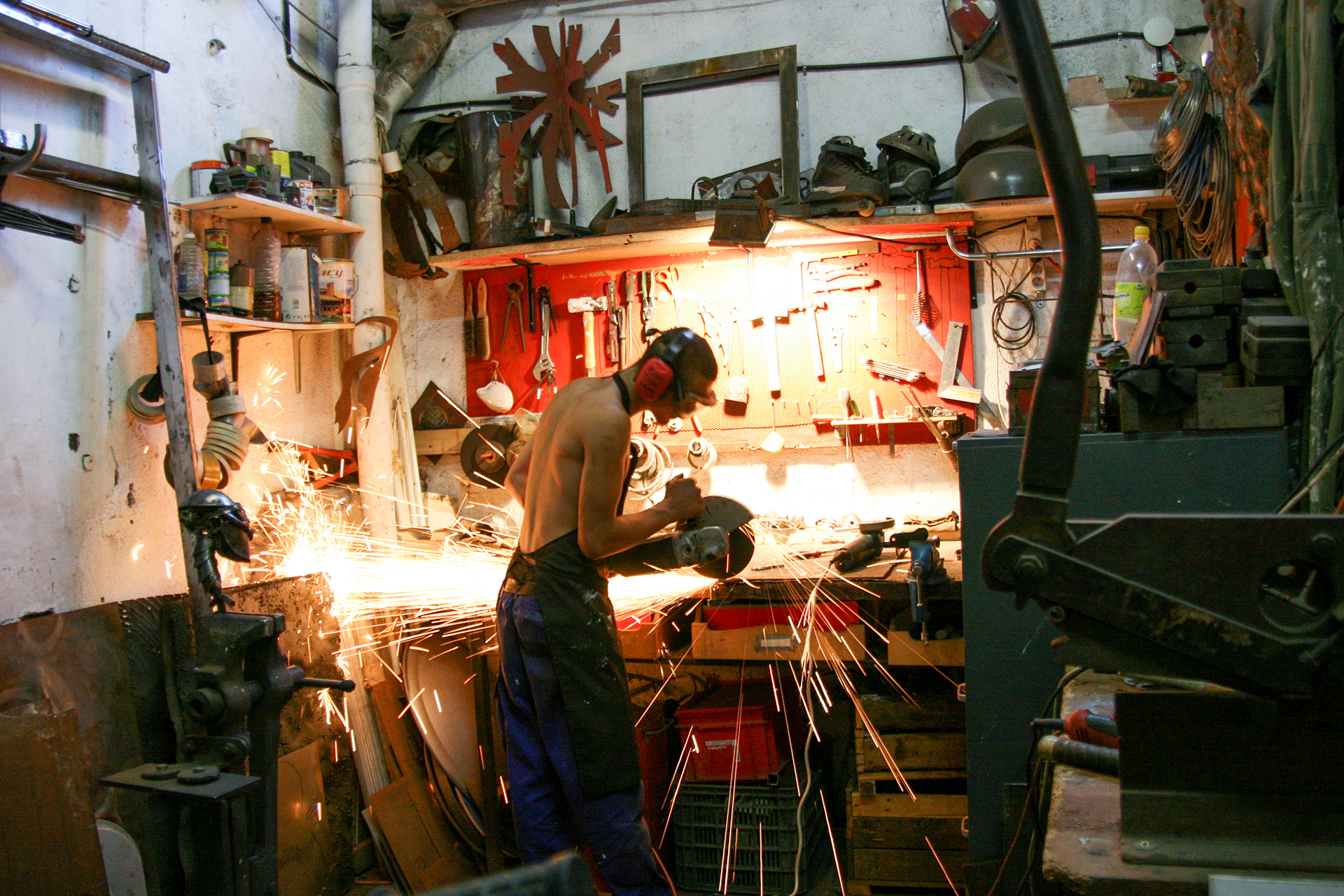 The metal artists next door to our studios