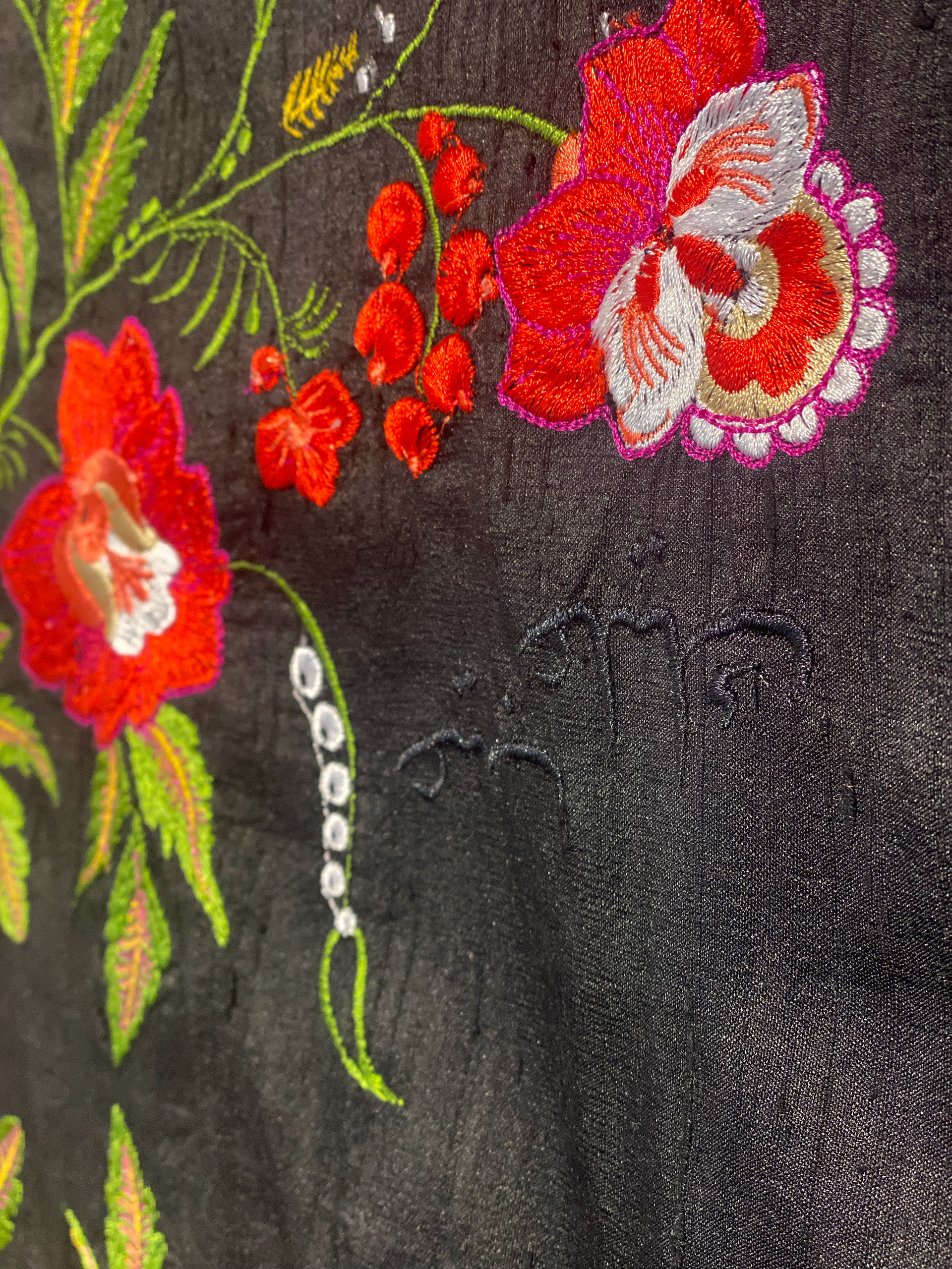 Fatima Juma embroidered shawl