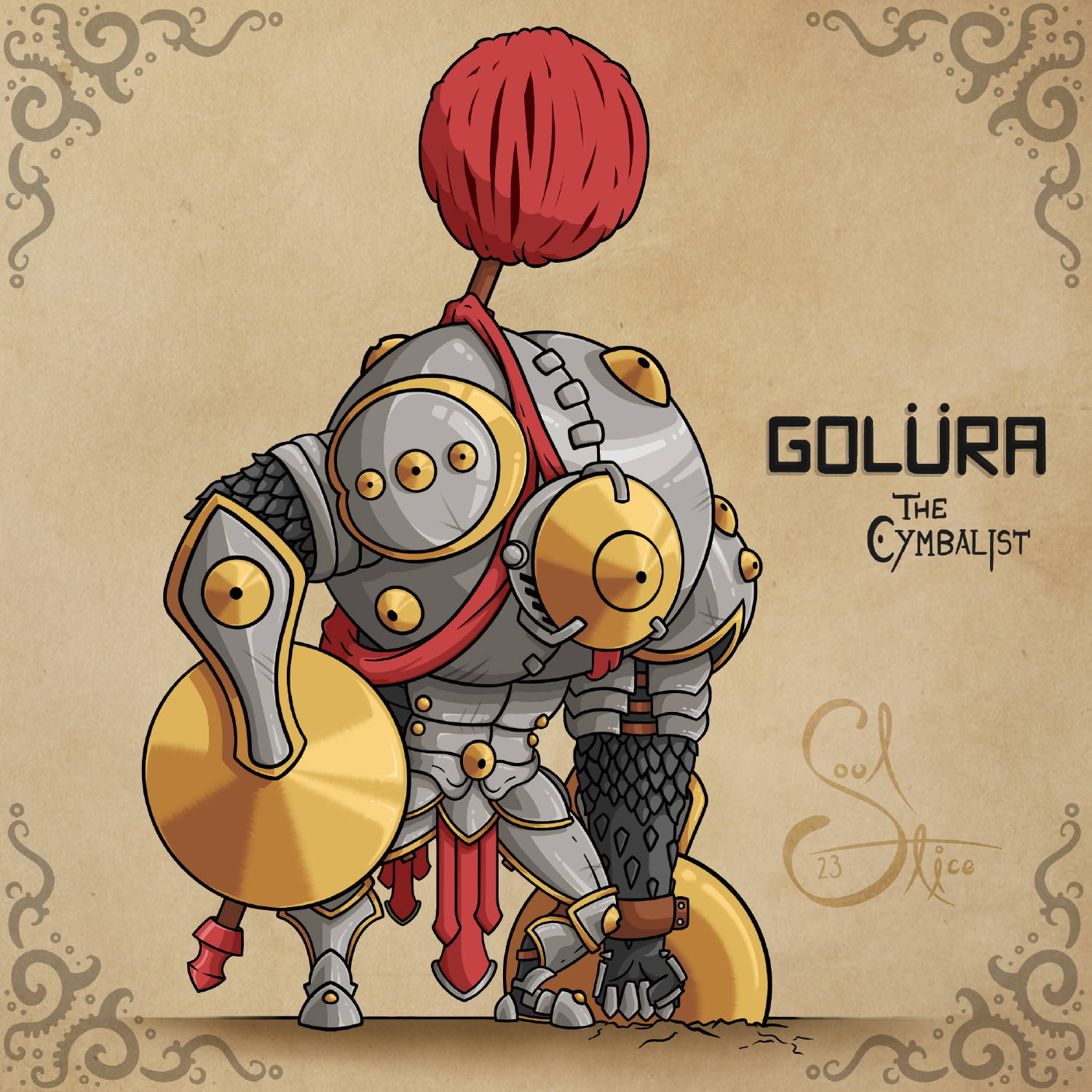 Golura, the first of my musical knights series.