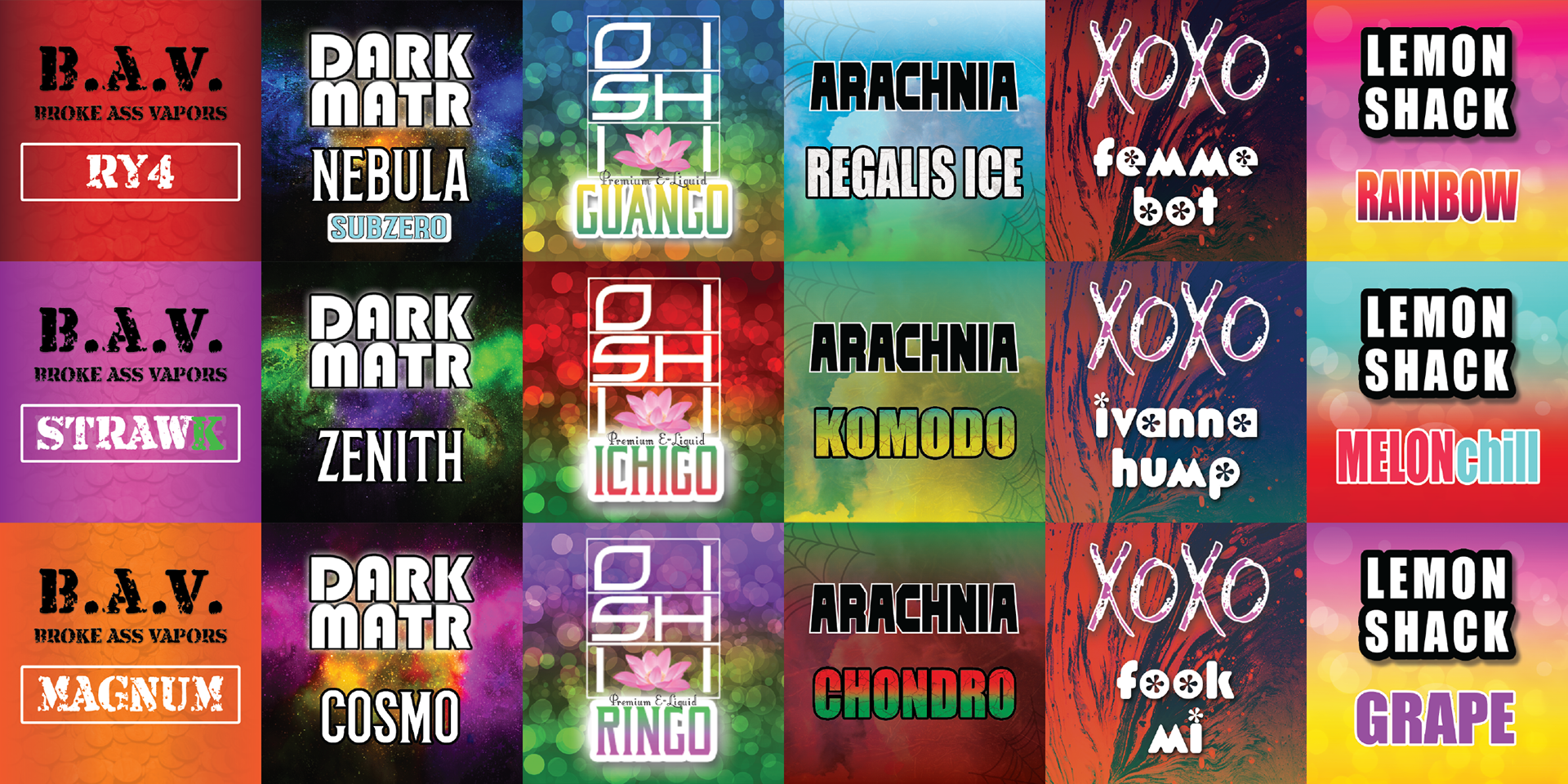 A small sample of website icons I created. I made them for our entire inventory, which is just over 160 items. You can find the rest of them on their website.