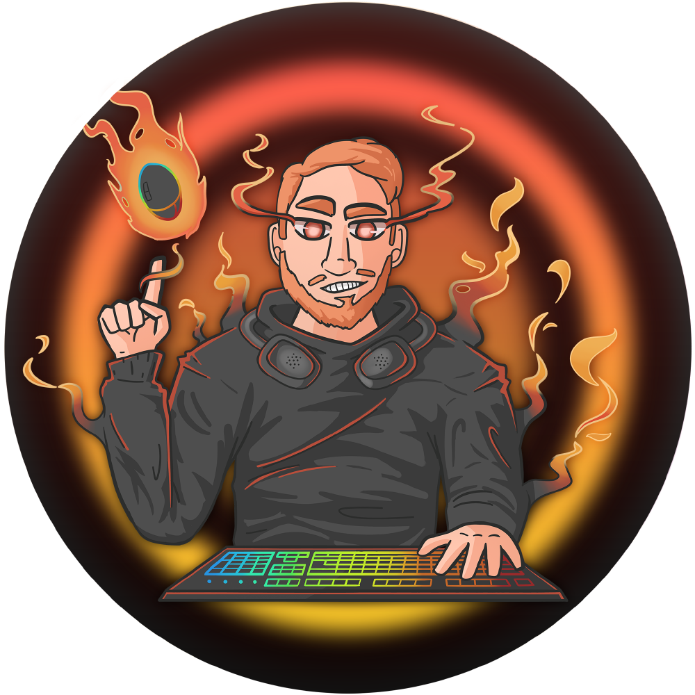 Logo for a local streamer, NotGingie.