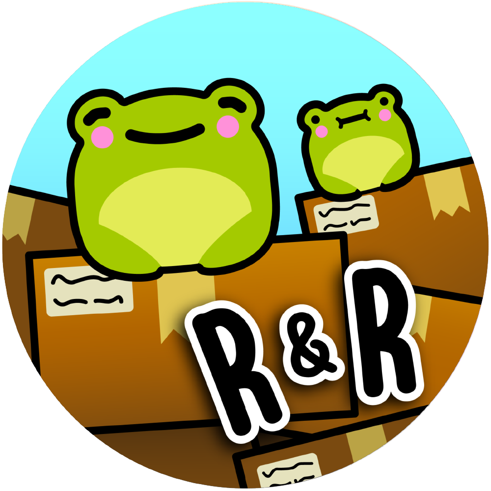 Logo for a Discord server, Ribbit Repository.