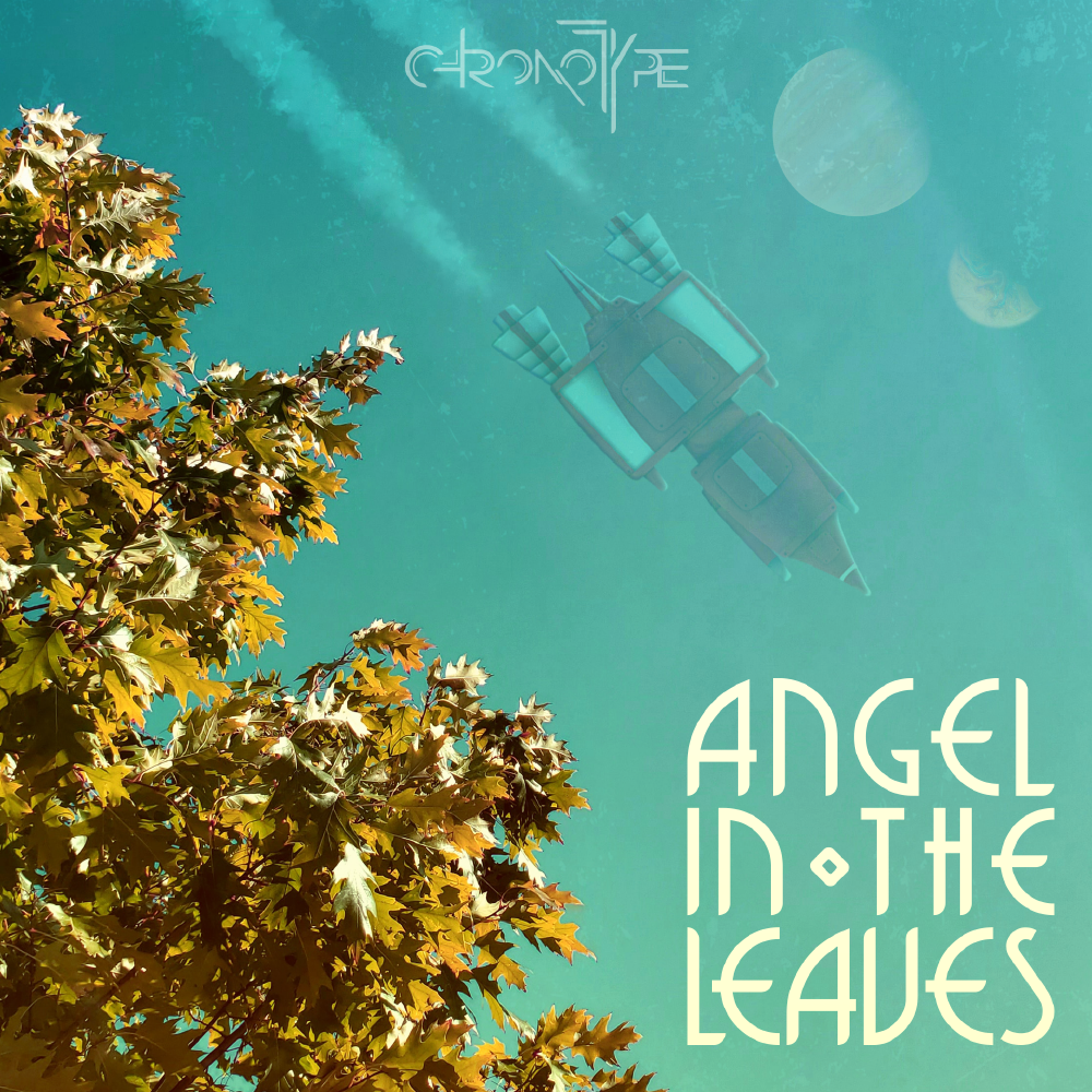 Album art for Chronotype's single, Angel in the Leaves.