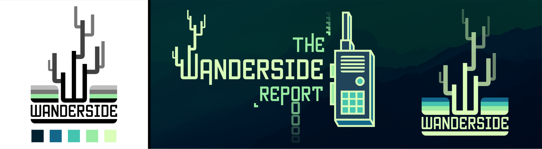 Mockup logo for a podcast.