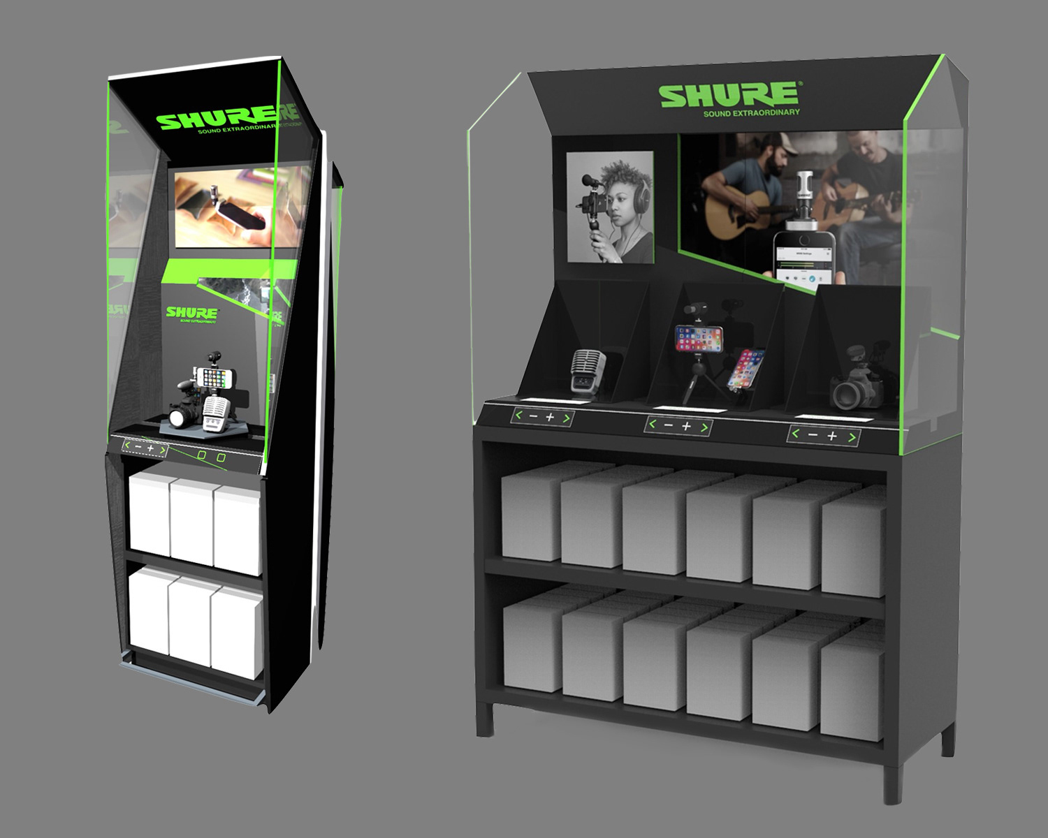 Shure Inc: Freestanding & Endcap Fixtures