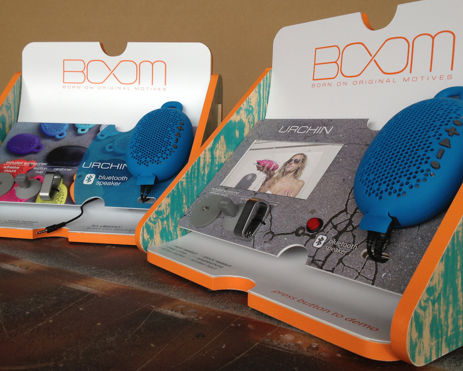 Boom Sound: Aux and Video Urchin Displays