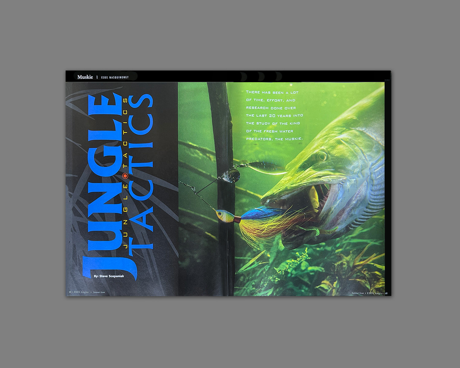 Esox Angler Magazine: Sample Spread