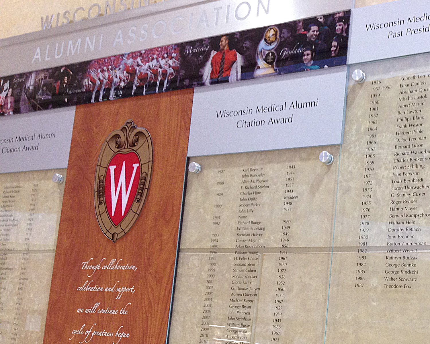 University of Wisconsin: Honor Wall
