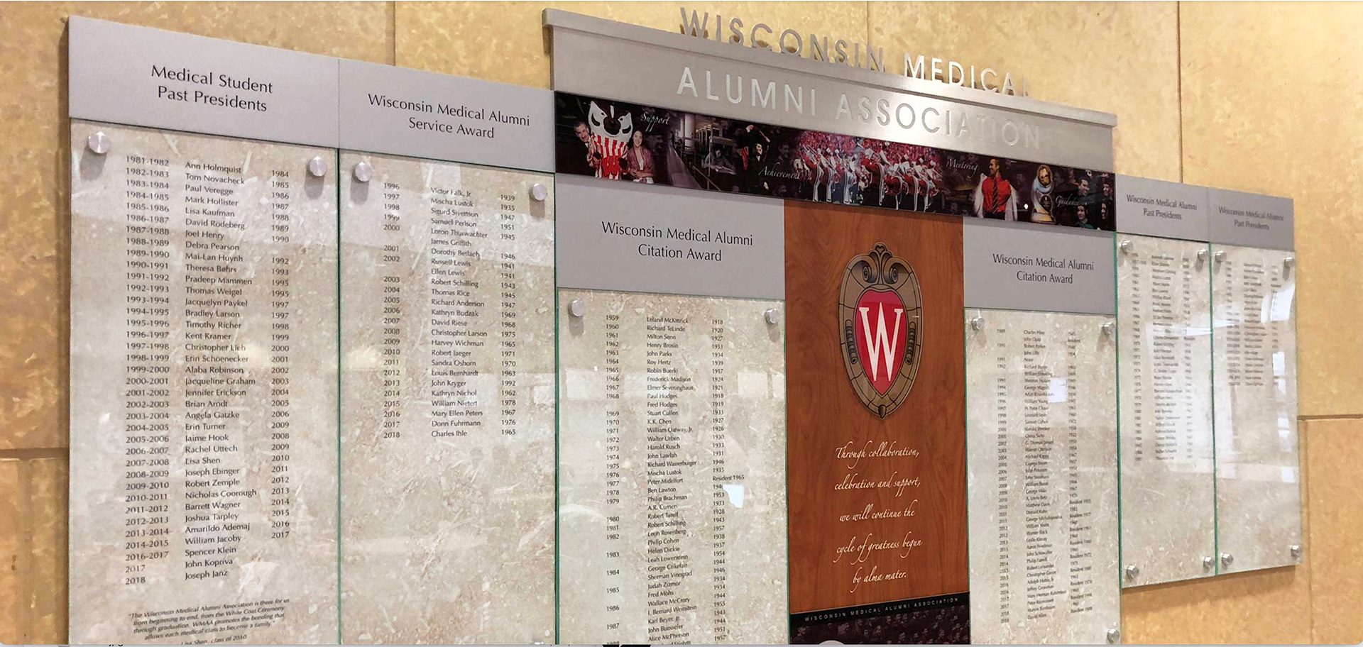 University of Wisconsin: Honor Wall