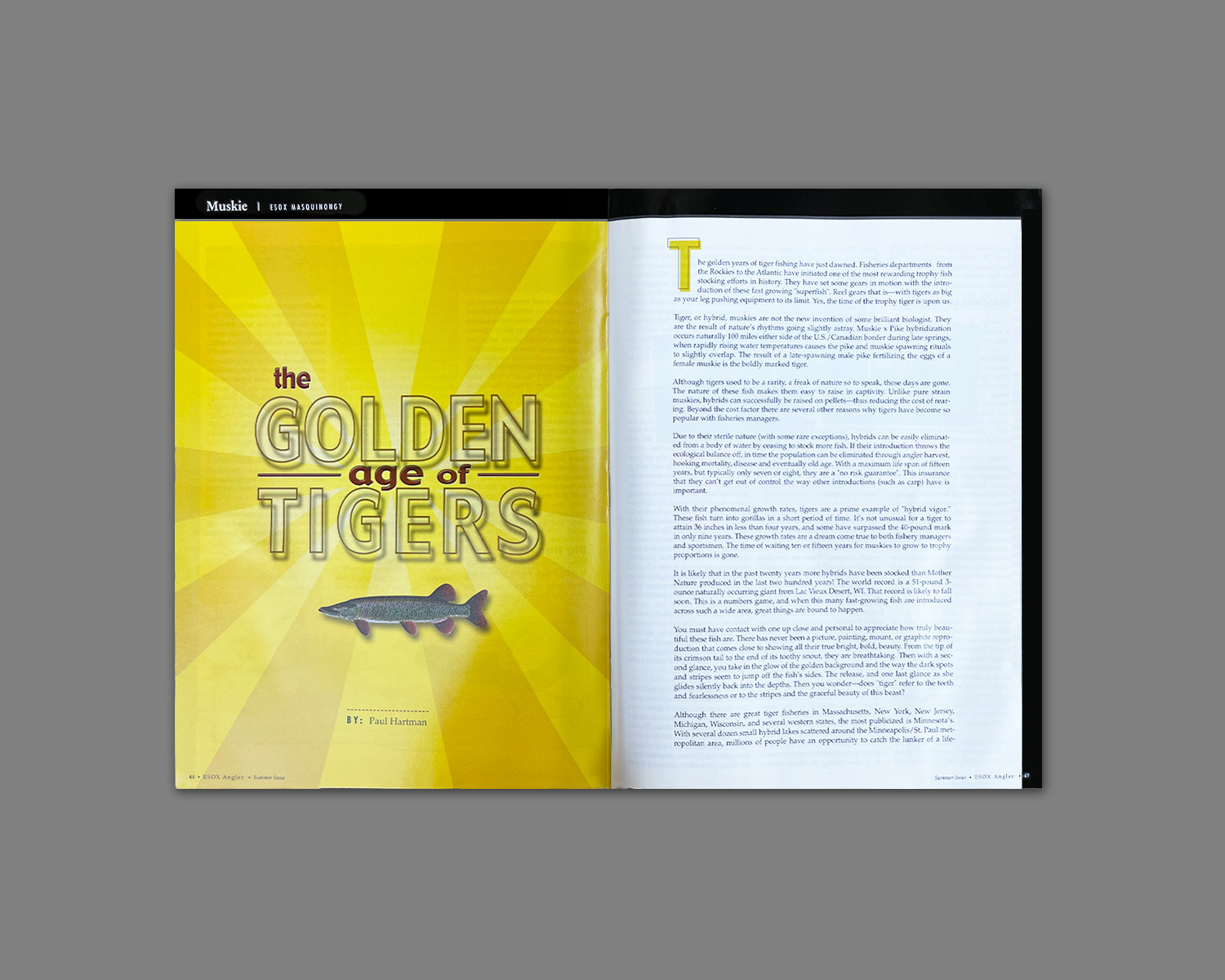 Esox Angler Magazine: Sample Spread