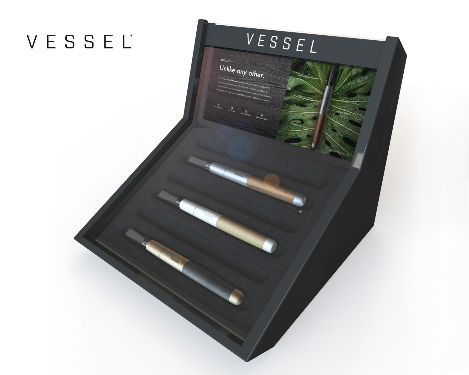 Vessel: Vape Pen Counter Display