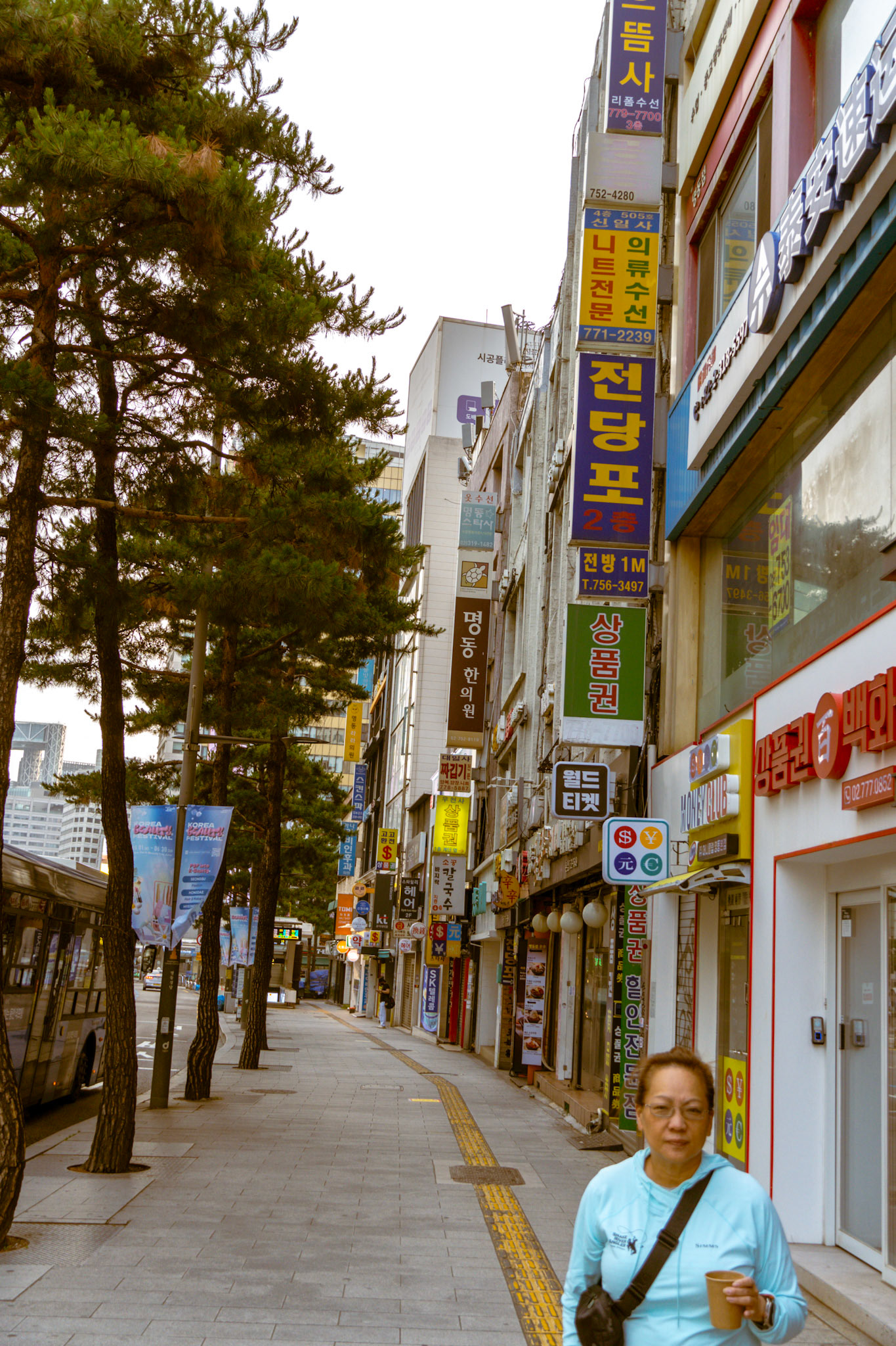 Morning in Myeongdong