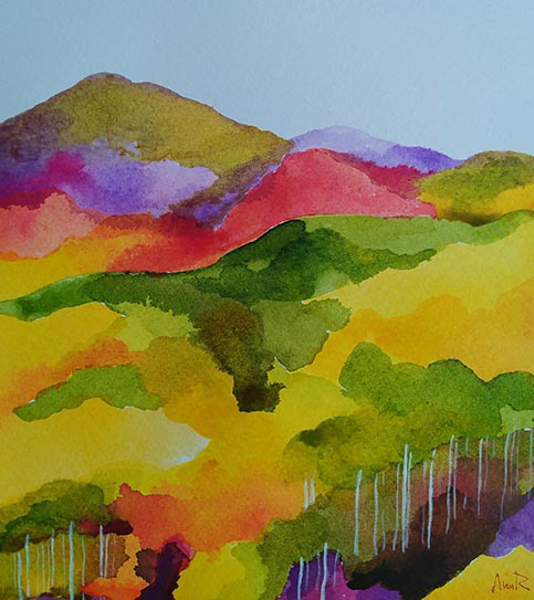 Paisaje de luz. 19,7x22 cm. Colección particular