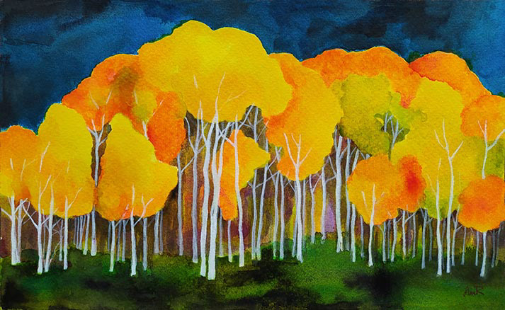 Aunque es de noche. 25x41 cm. Colección particular.