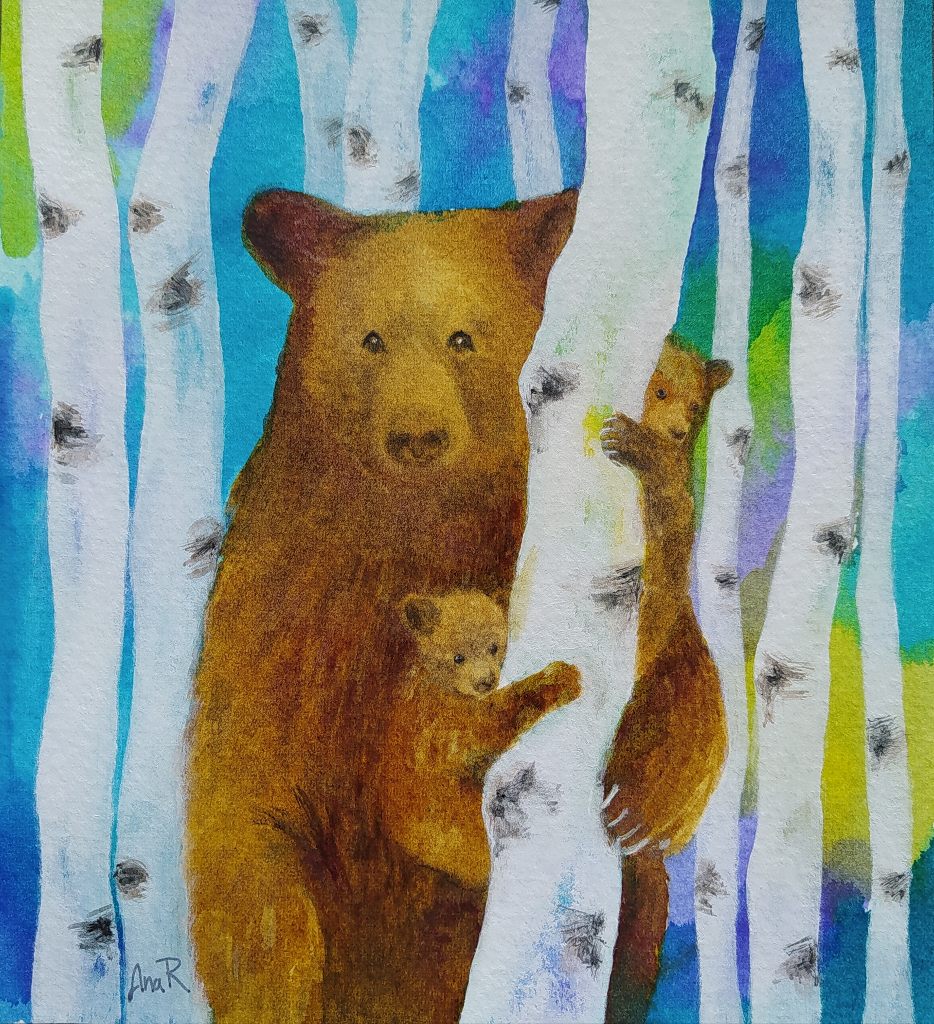Familia. 17,5x19,5 cm. Colección particular.