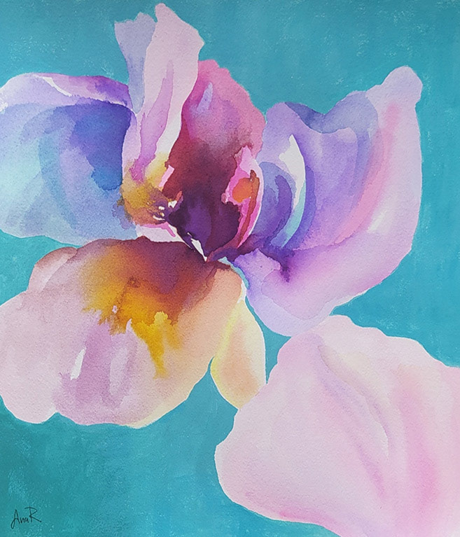 Flor de verano. 26,5x30 cm. Colección particular