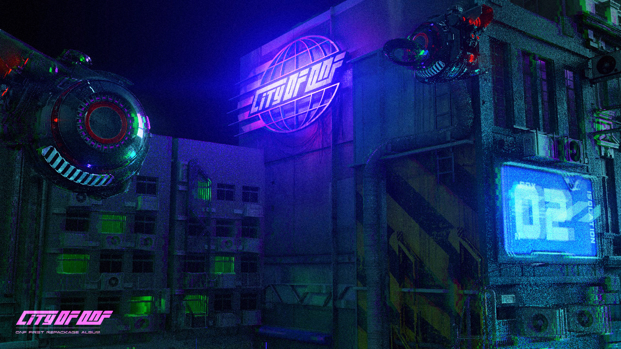 Title logo in the music video