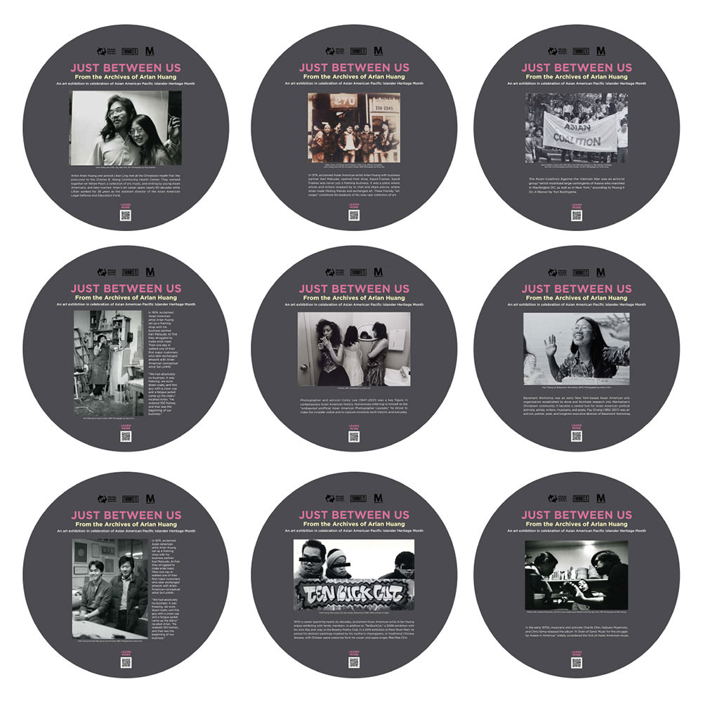 APAHM Artist exhibition tabletops for Meatpacking BID