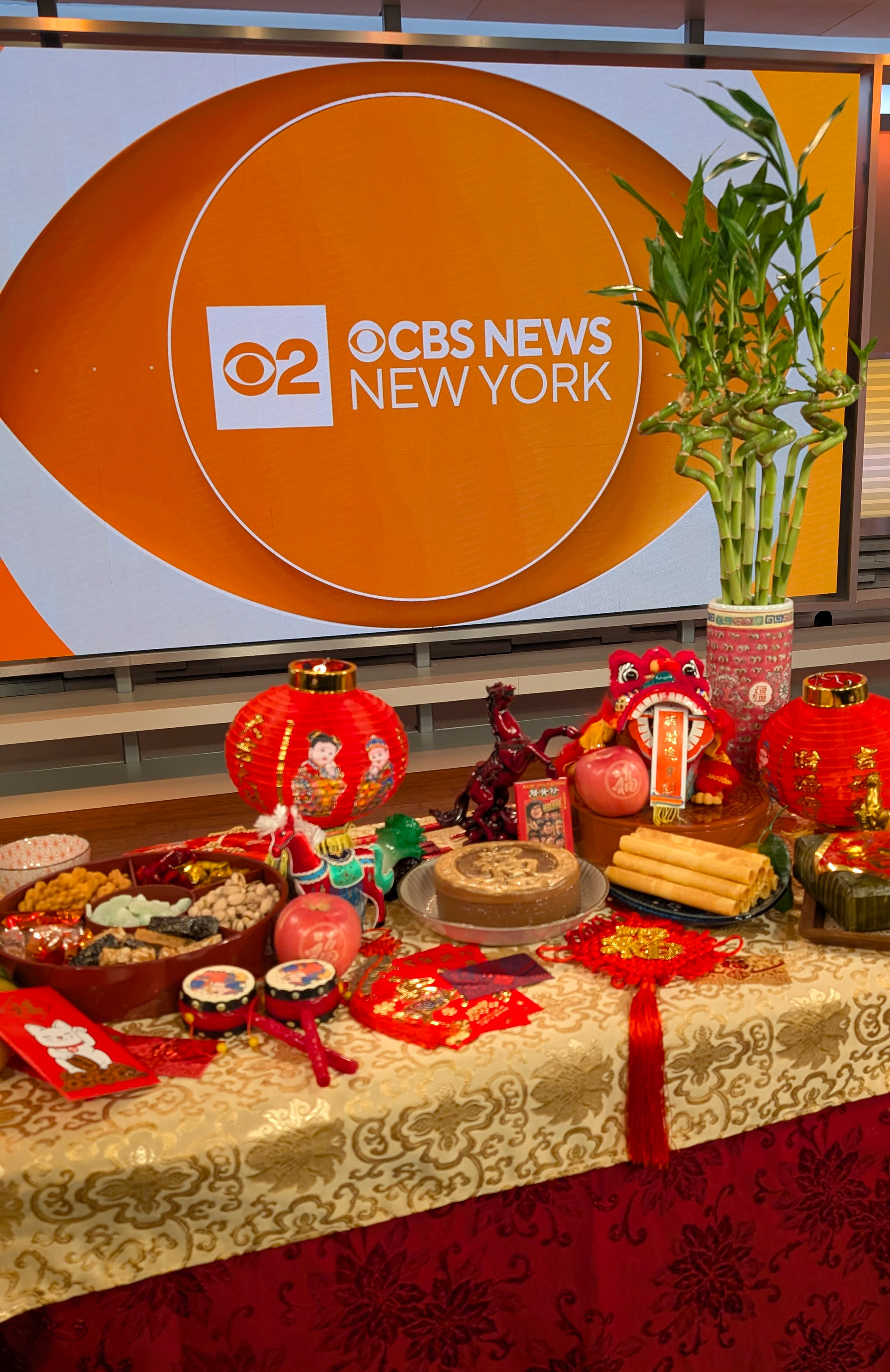 Tablescape styling for CBS New York