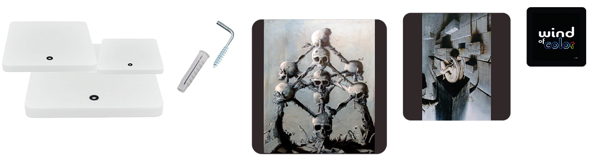 Tableaux acoustiques 60x60x5cm