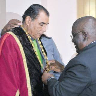 Derrick Sangster, Mayor of St Elizabeth Jamaica , son of my Uncle John C Sangster , Grandson of John Sangster who was the son of John Dazzlewright Sangster.