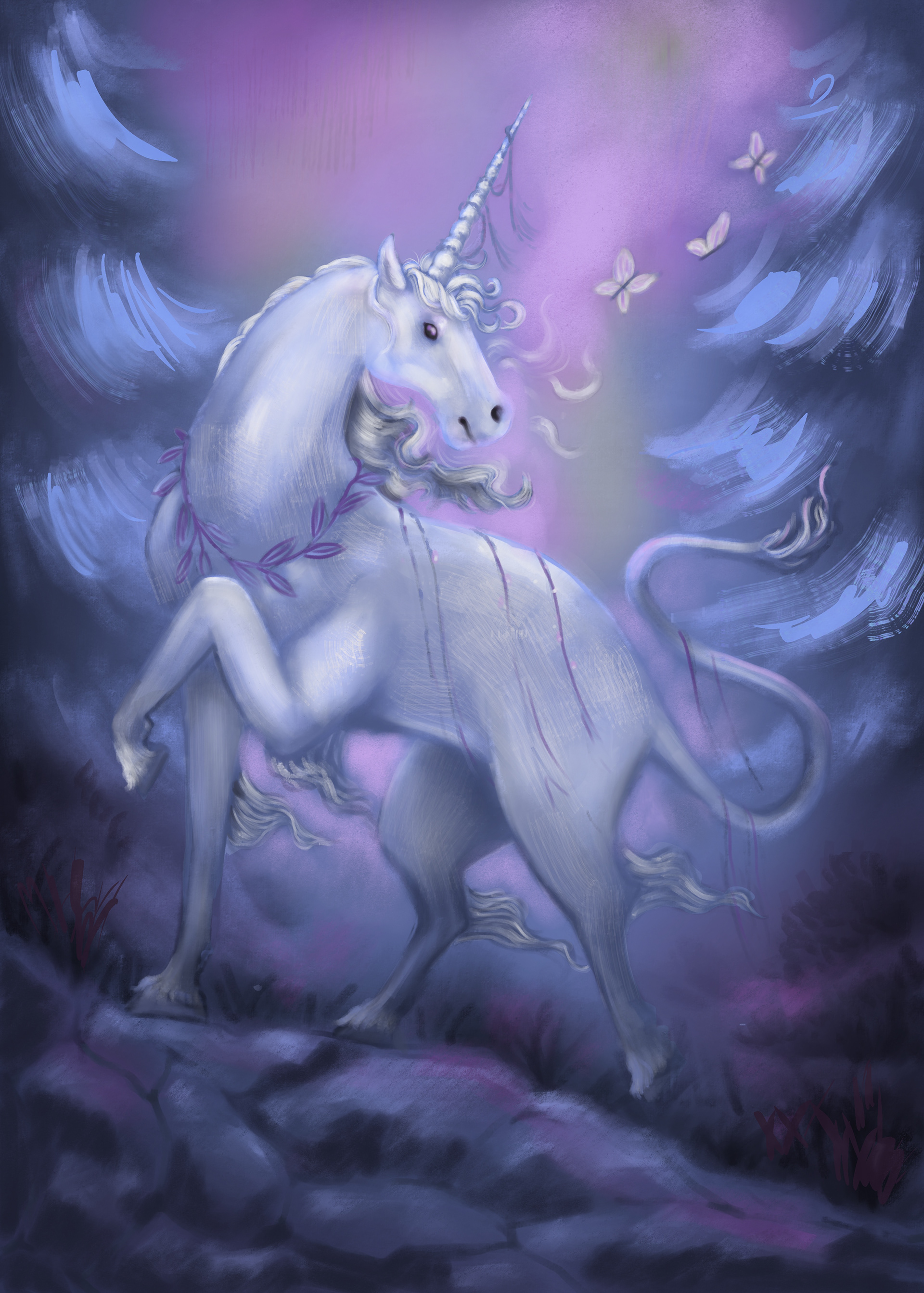 "Mother Earth" Card, Pencil to Digital