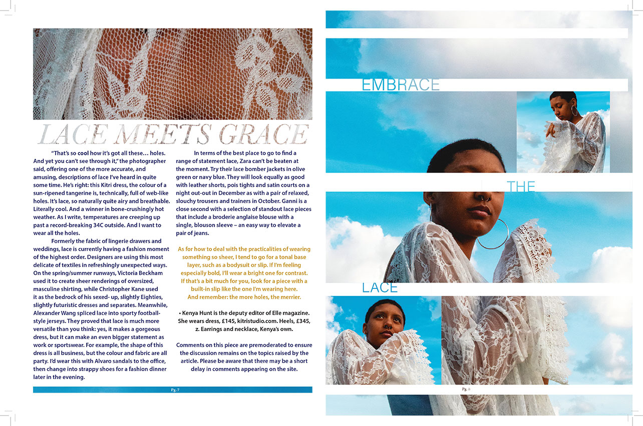 Lace Meets Grace - Magazine Spread