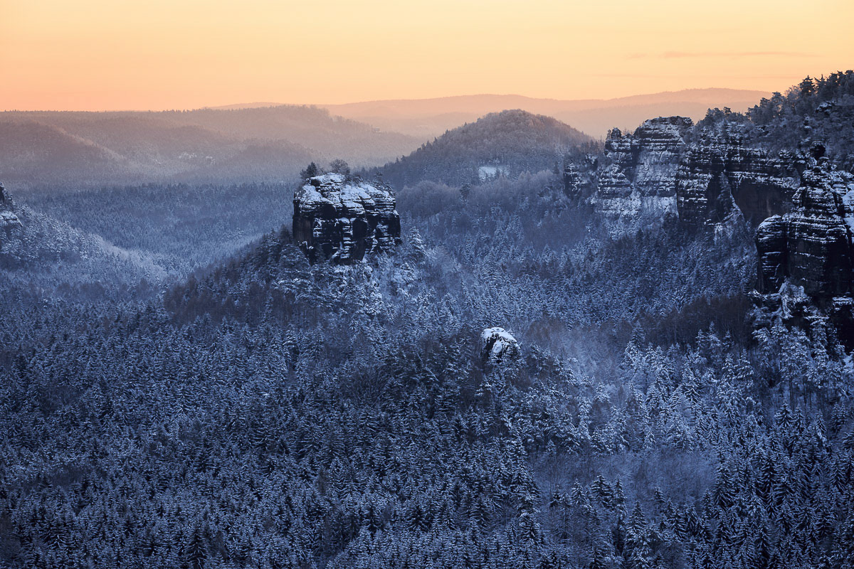 Landscape in the saxon switzerland