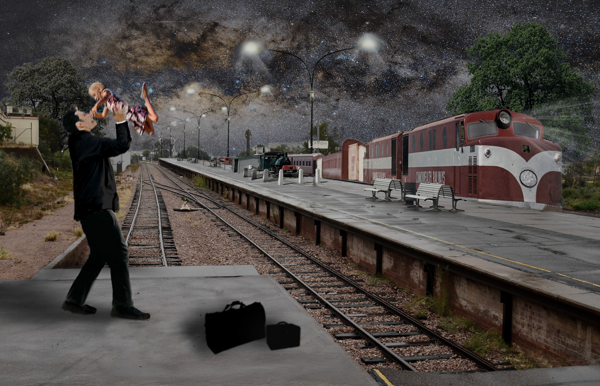 As a child, I would wait for my Dad to come home at the Port Augusta train station