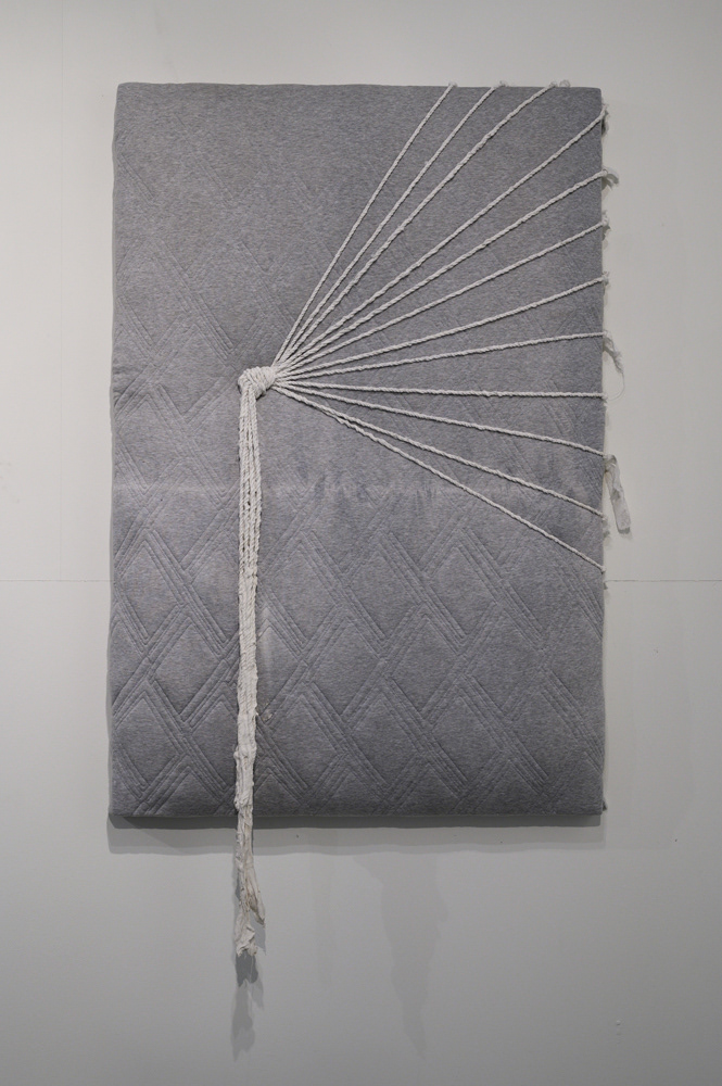 Opposite Matters 3, 2019 (Textiles, hand made rope and Clay slip)