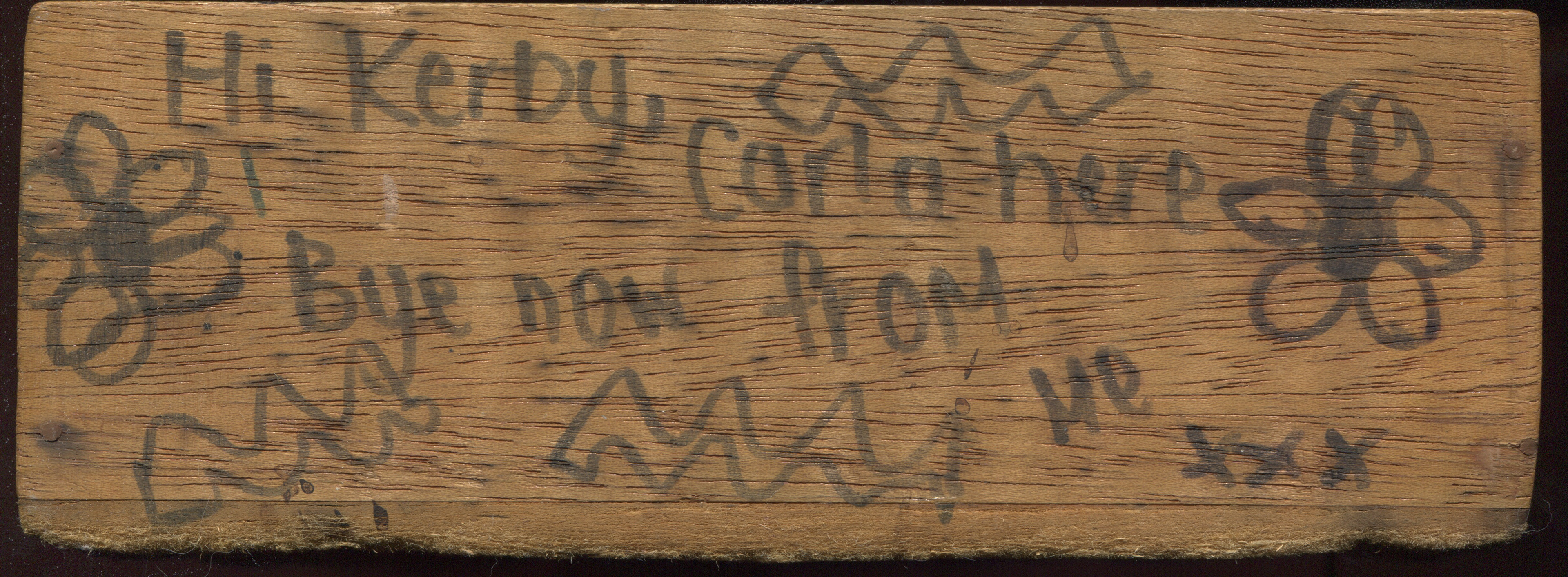 To Kerby, 2018 (Detail Back)