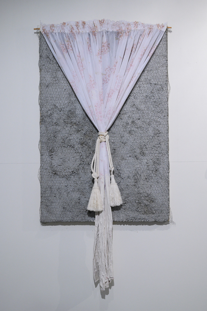 Opposite Matters 2, 2019 (Cement, chicken wire, textiles and clay slip)