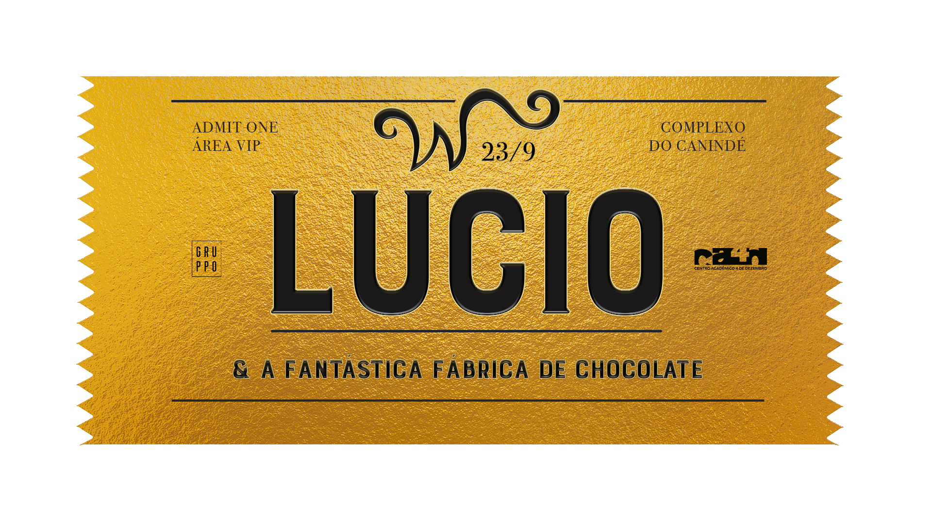 Ticket para impressão - distribuição durante o lançamento do evento