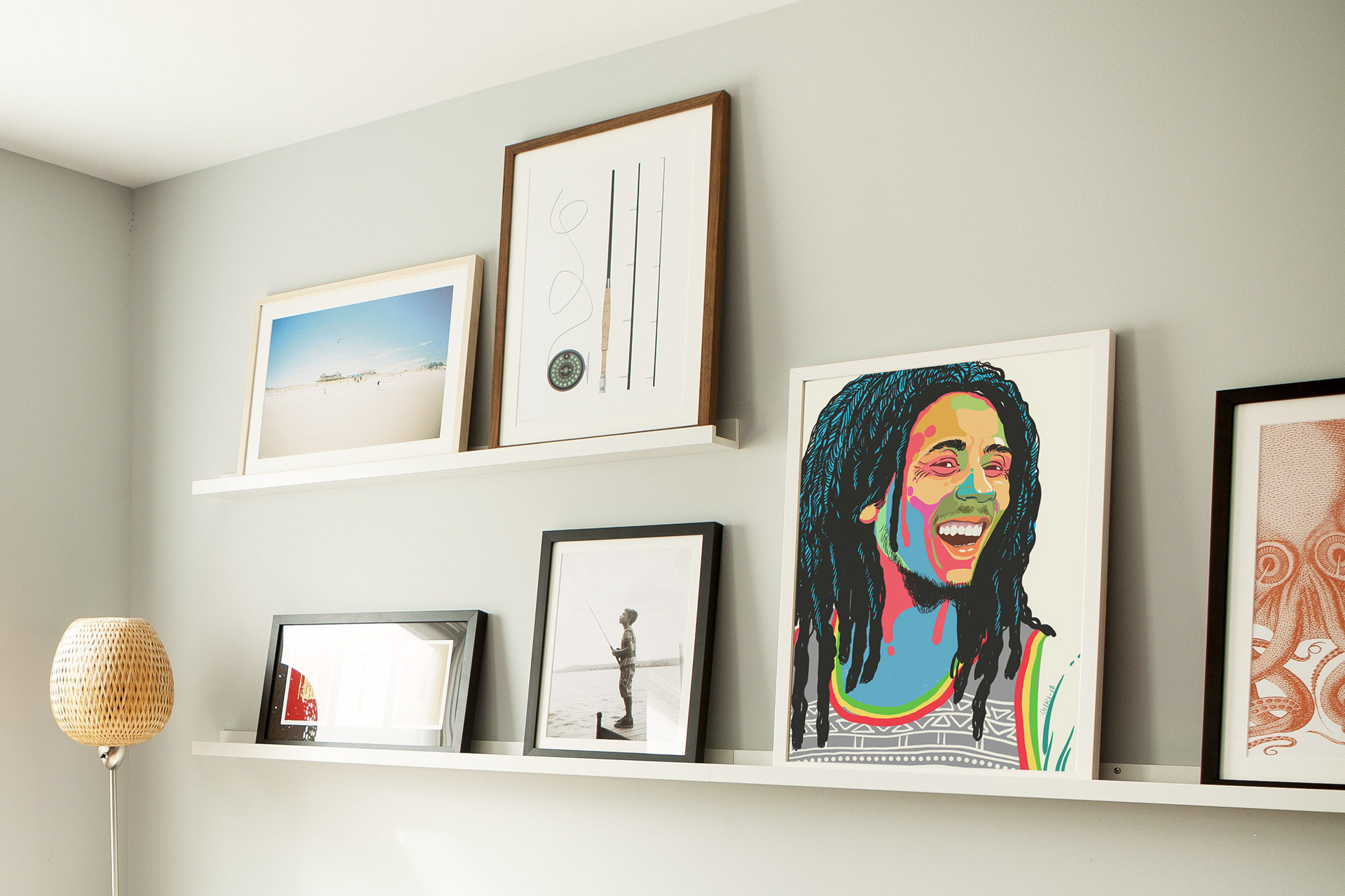 bottle series, identity through art, message in a bottle, narrative painting, fine line work, personality tribute, musical icons, painted portraits, surface art, bottle surface