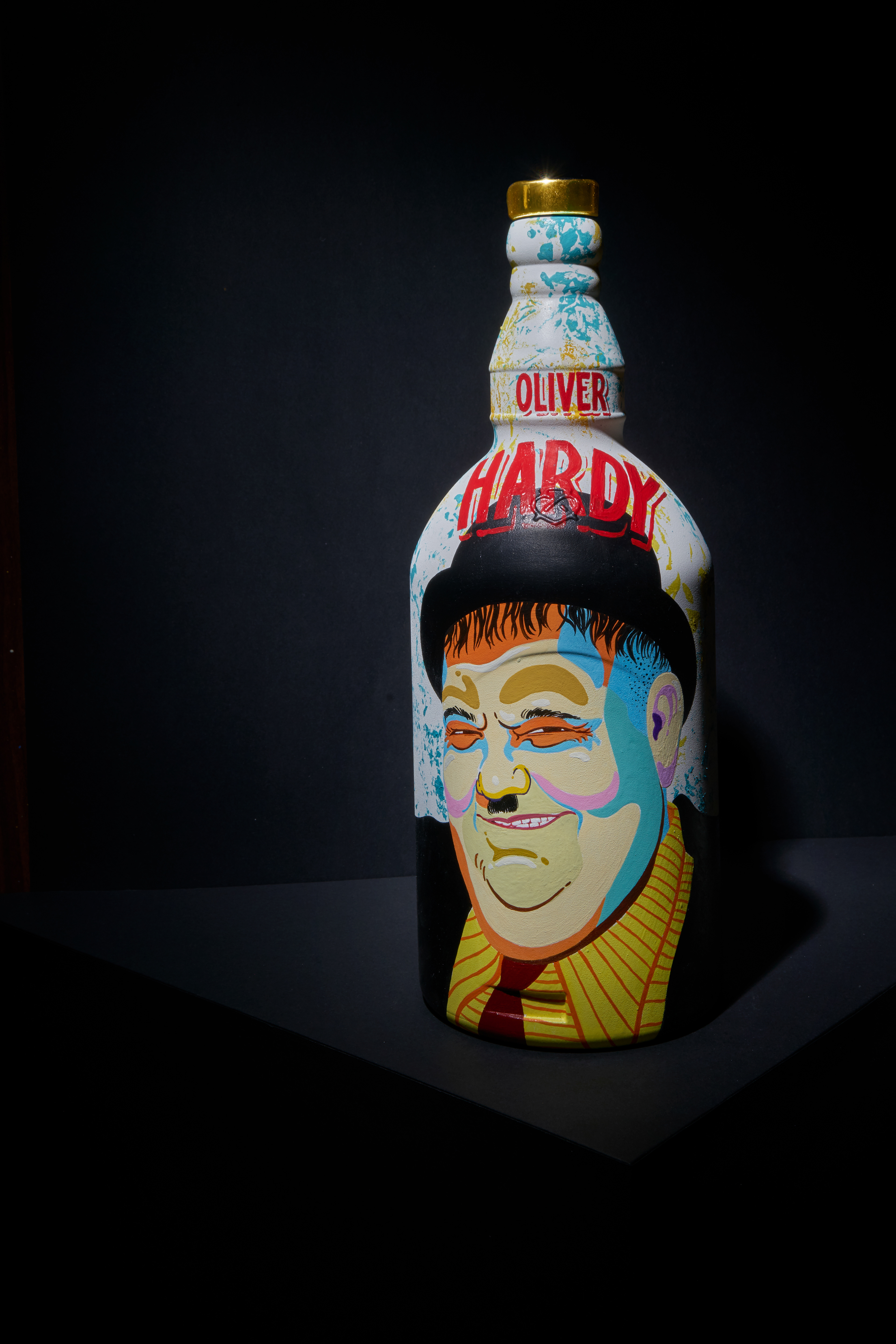 hand painted bottles, bottle painting, acrylic art, Goa exhibition, upcycled art, bottle illustration, eco art, art installation, recycled artwork, unique canvas