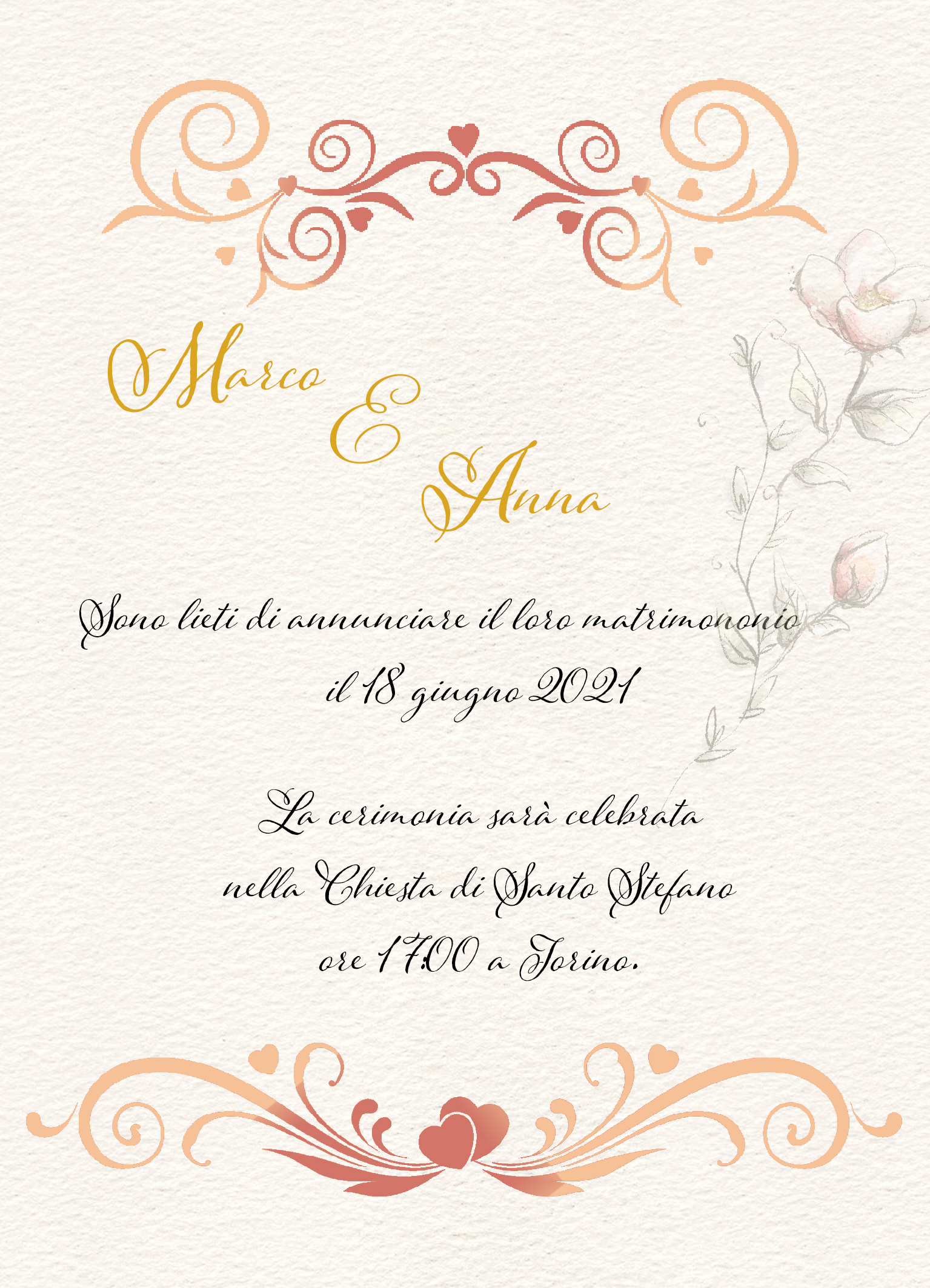Partecipazione Matrimonio