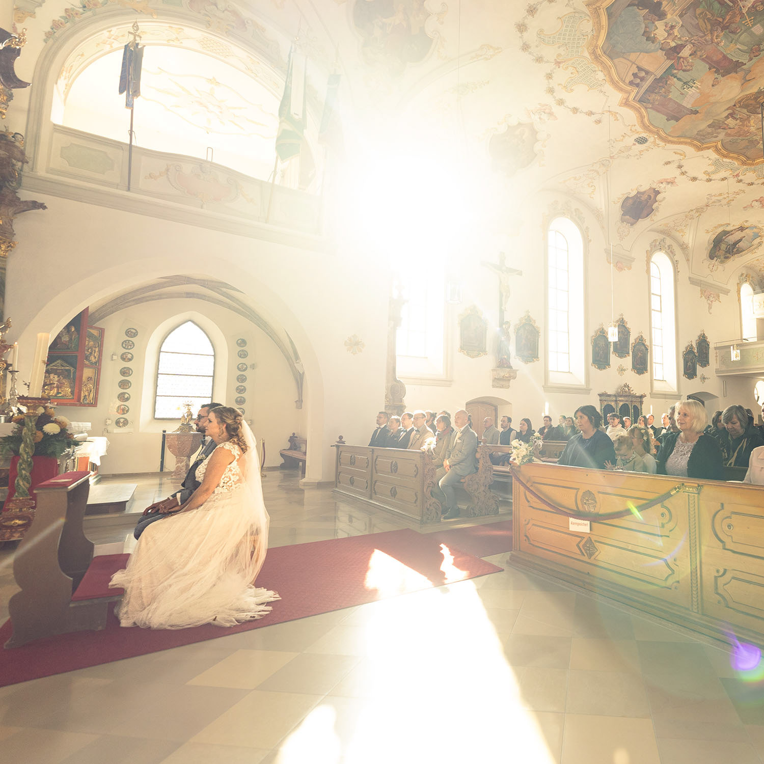 Trauzeremonie in der Kirche in Sulzberg