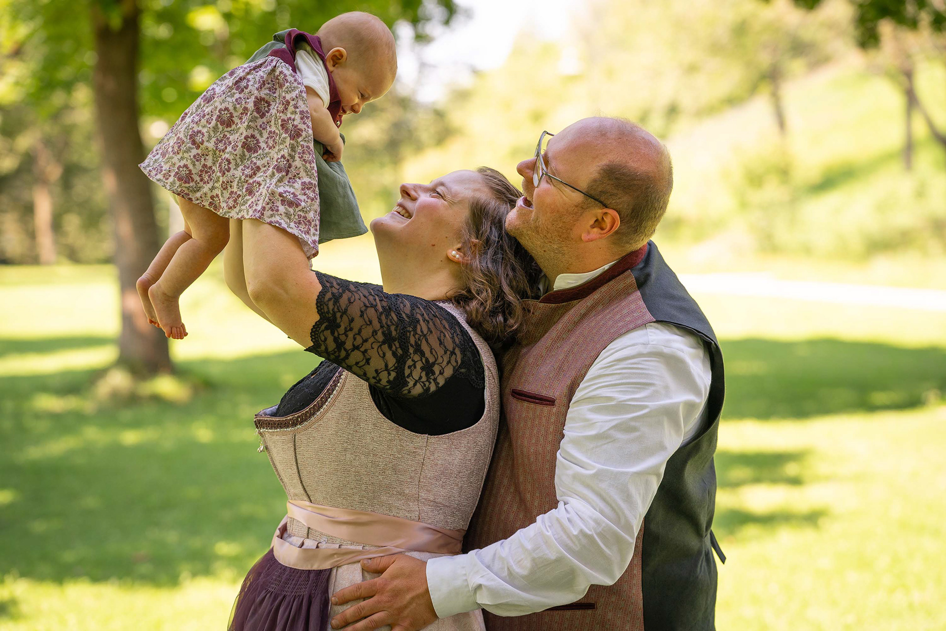 Fotografische Begleitung einer Taufe in Kempten im Allgäu.