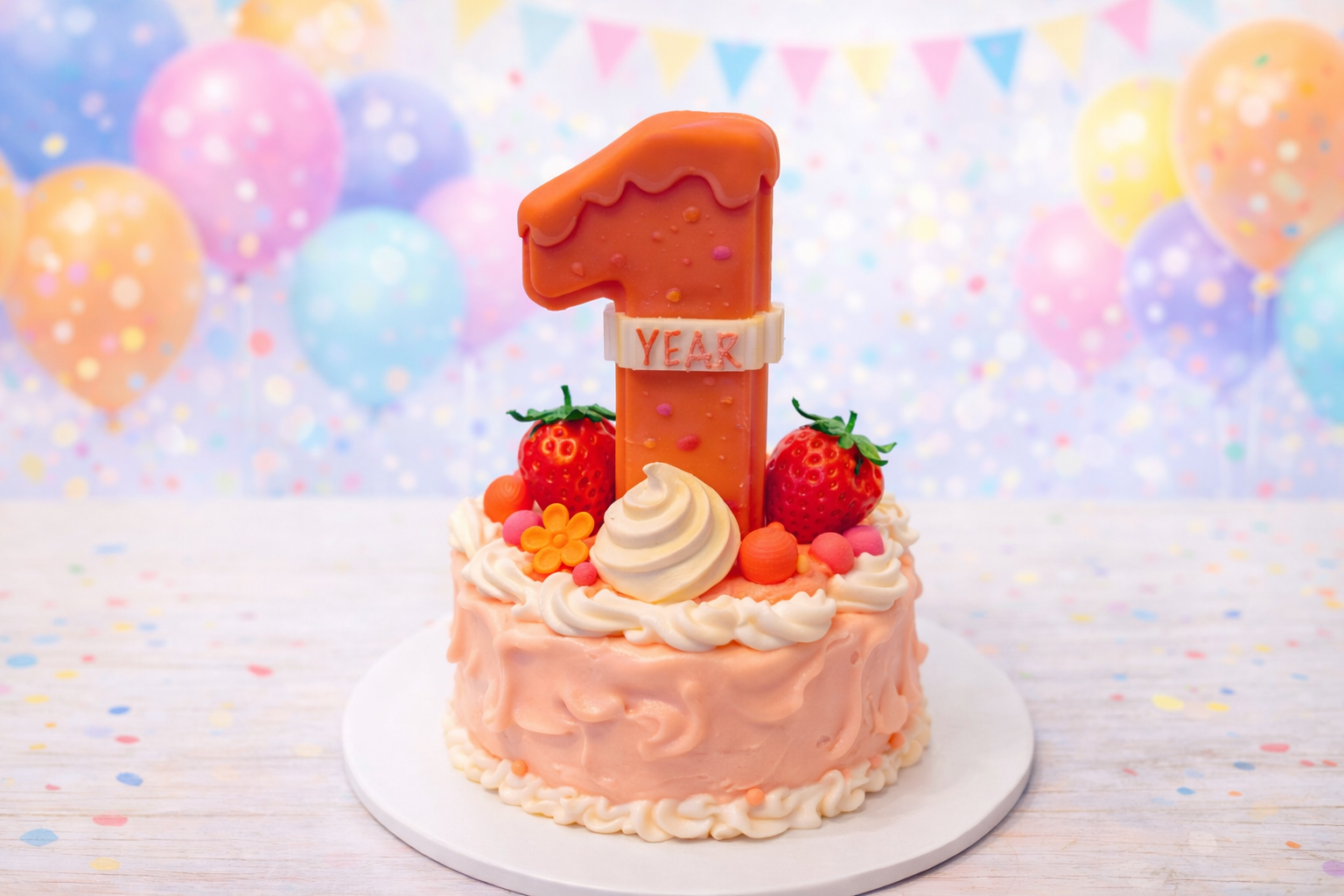 The first birthday only happens once. This keepsake “1 Year” cake topper is designed to crown your baby’s very first cake, creating the perfect moment for smash cake fun and memorable photos. A charming decoration for the celebration and a keepsake to remember their first year forever.