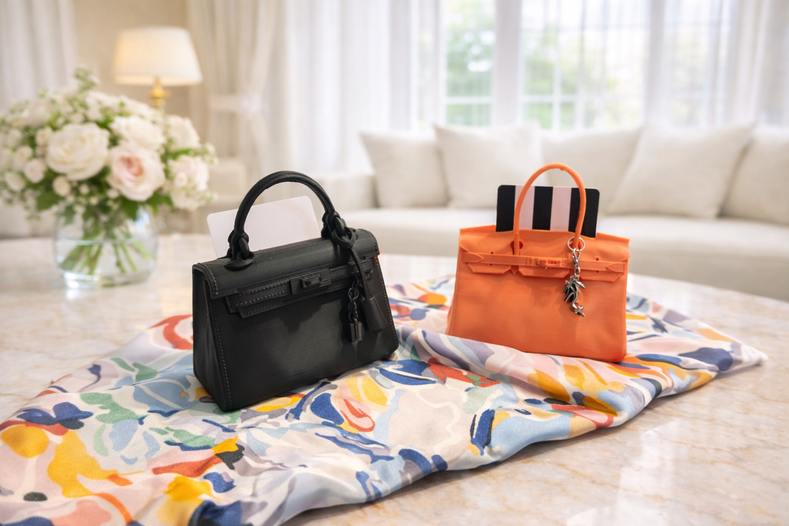 Petite gift card holders designed to present your gift with style. Optional charms can be added for an extra touch of sparkle and personality.