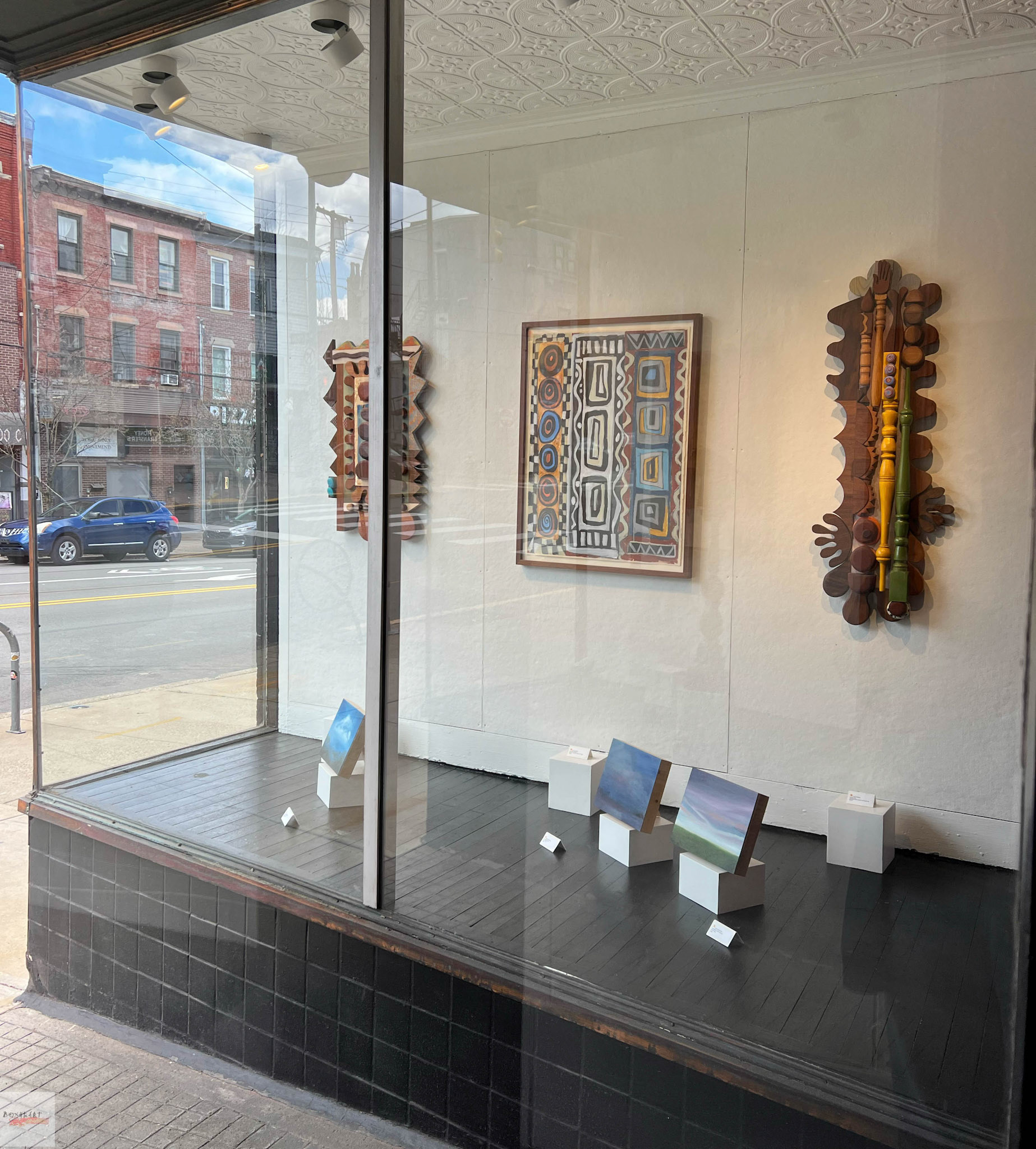 Installation view of Stillness: Sonja Sweterlitsch and Lynne Feinberg, BoxHeart Gallery, 2026.
