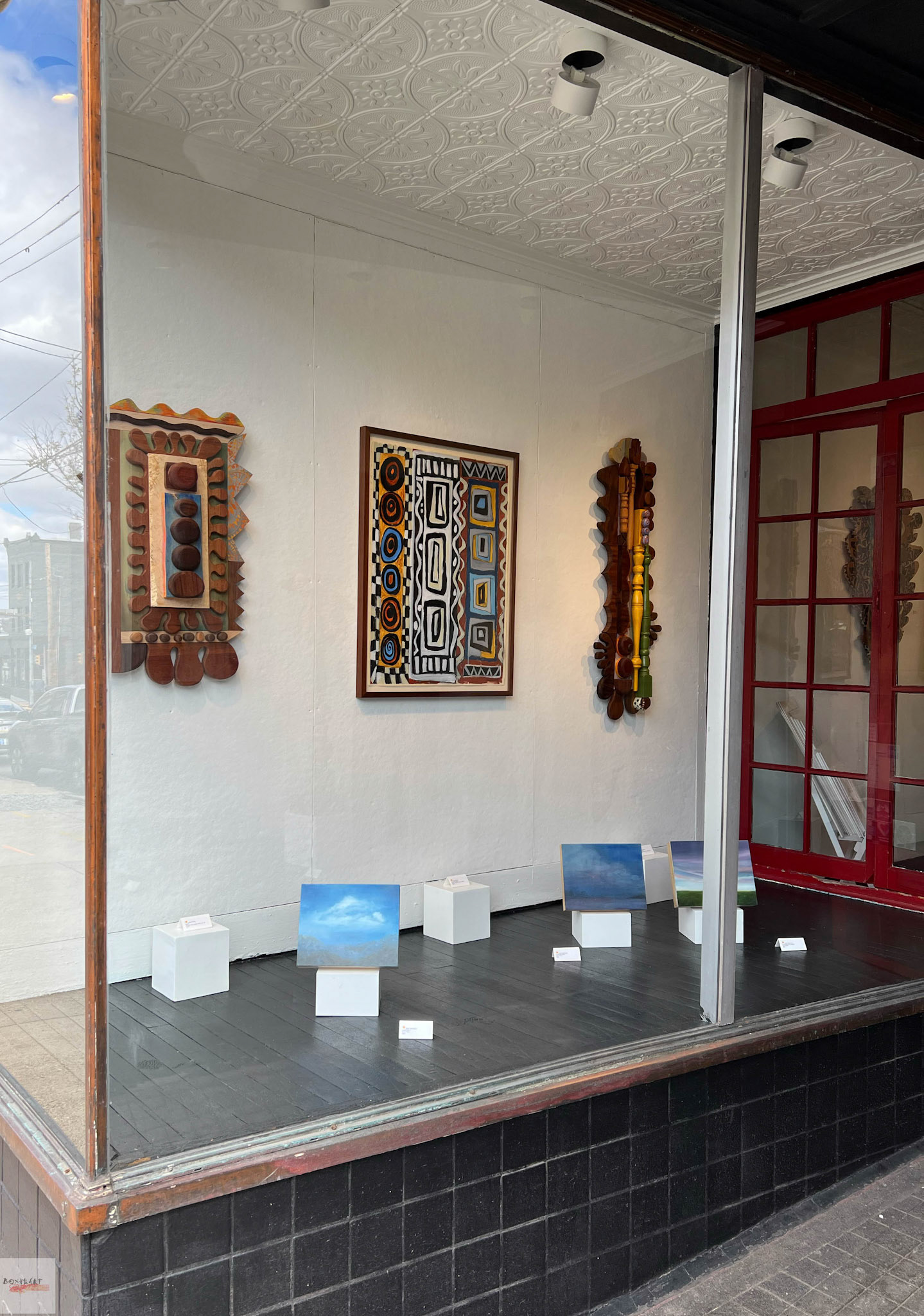 Installation view of Stillness: Sonja Sweterlitsch and Lynne Feinberg, BoxHeart Gallery, 2026.