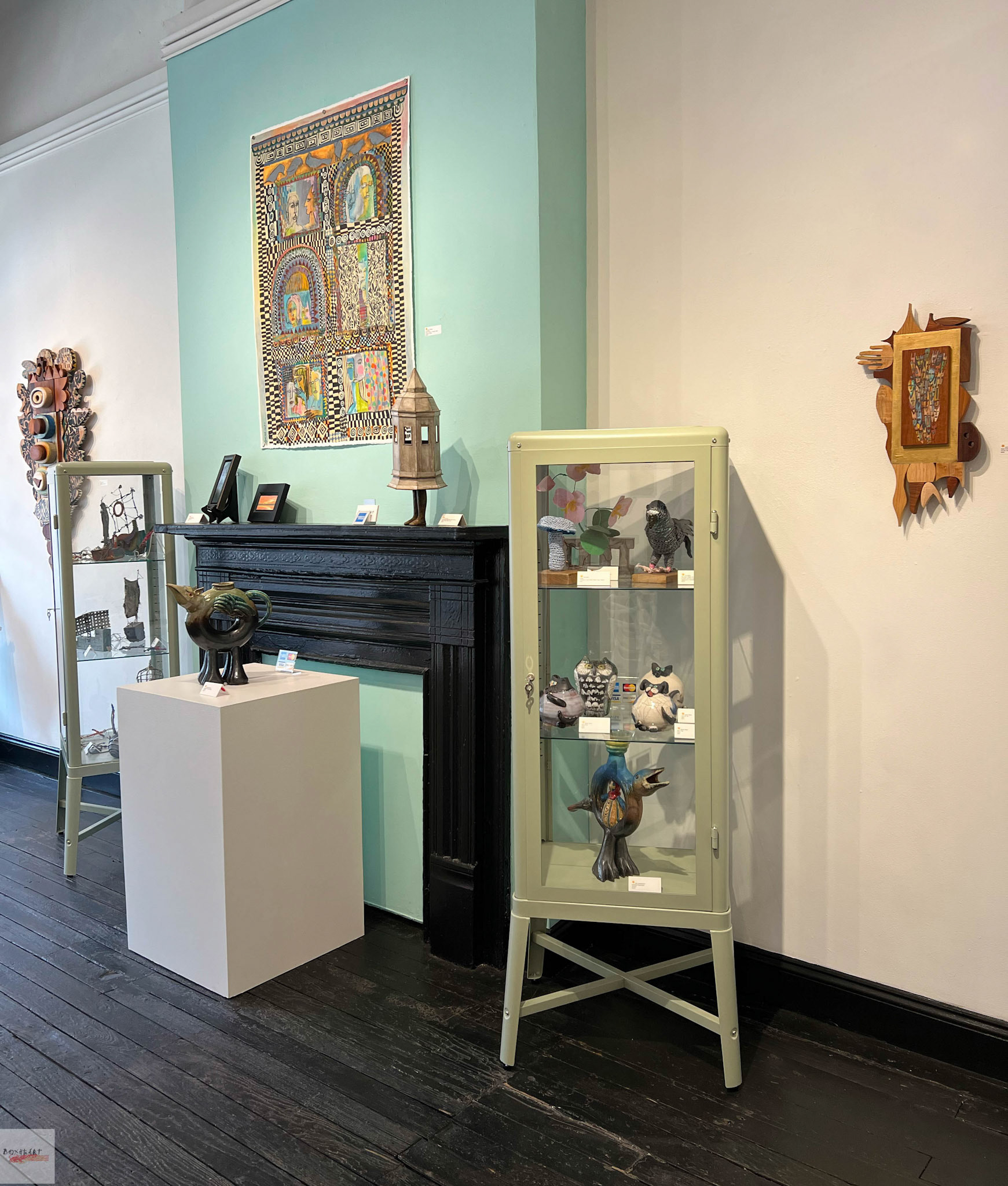 Installation view of Stillness: Sonja Sweterlitsch and Lynne Feinberg, BoxHeart Gallery, 2026.