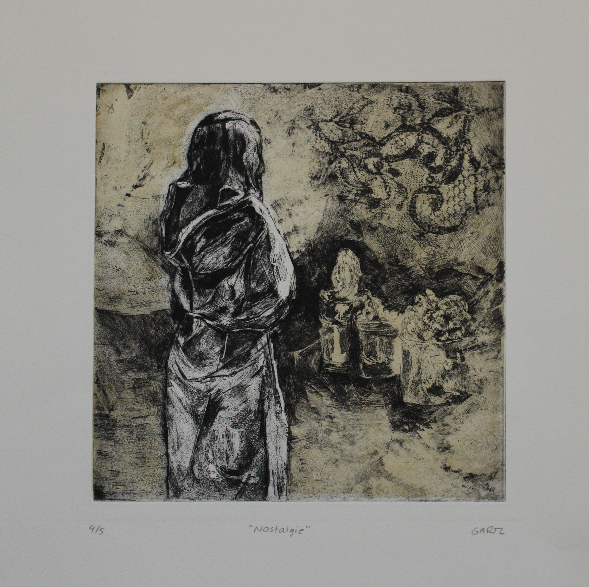 "Nostalgie" Etching 32x31cm