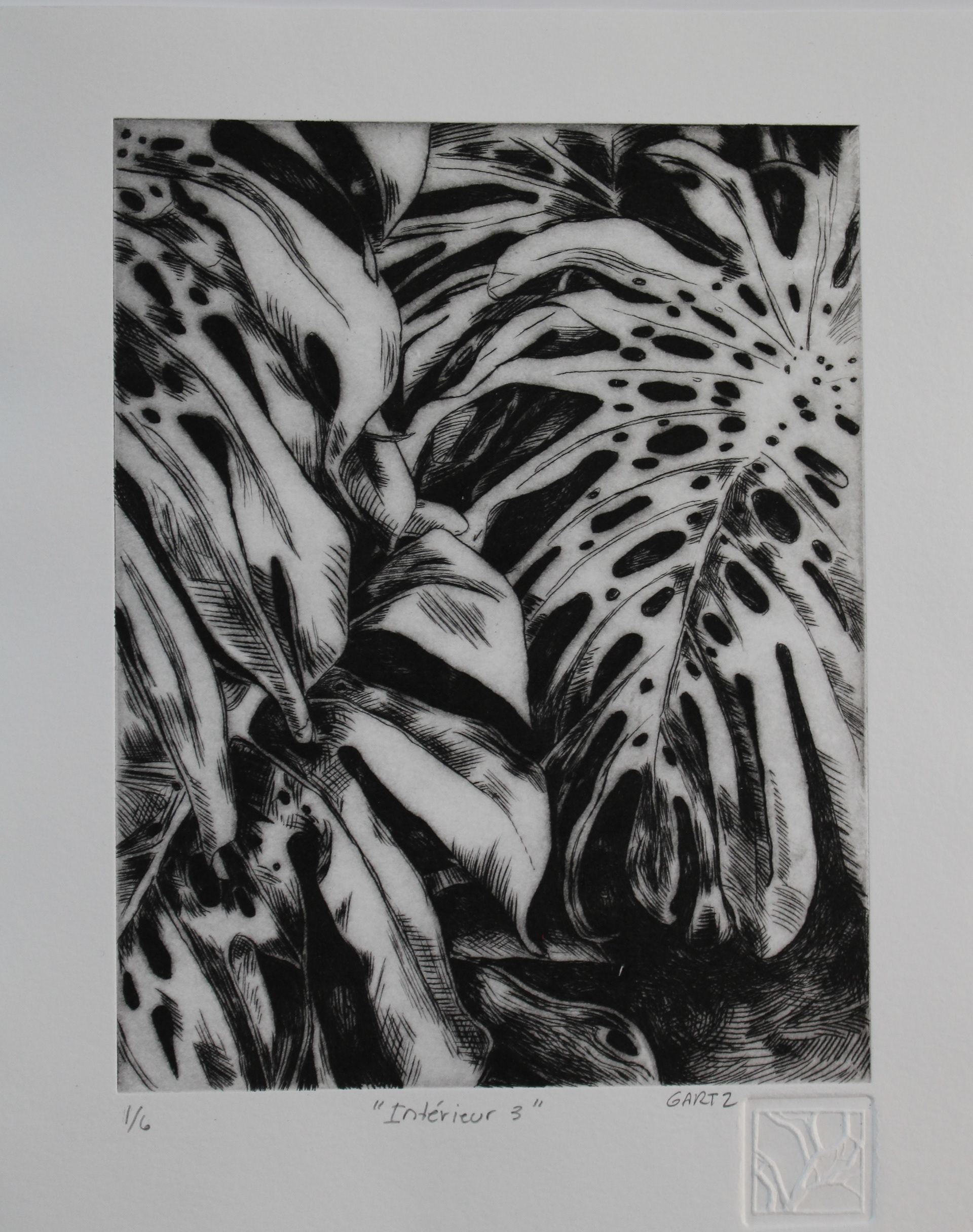 "Intérieur 3" Drypoint 35x28cm