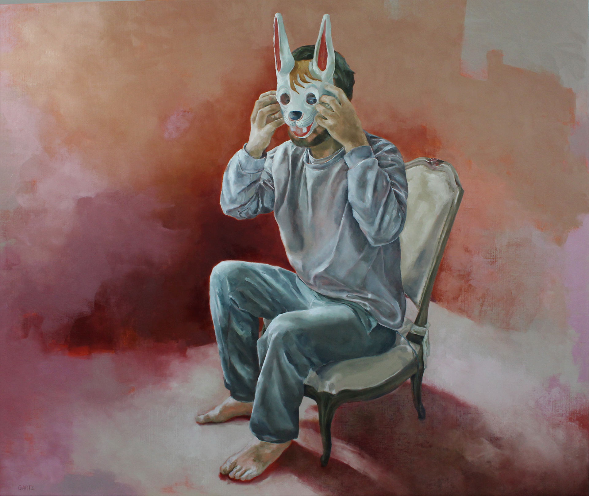 "El conejo blanco" Oil 100 x 120cm      | sold