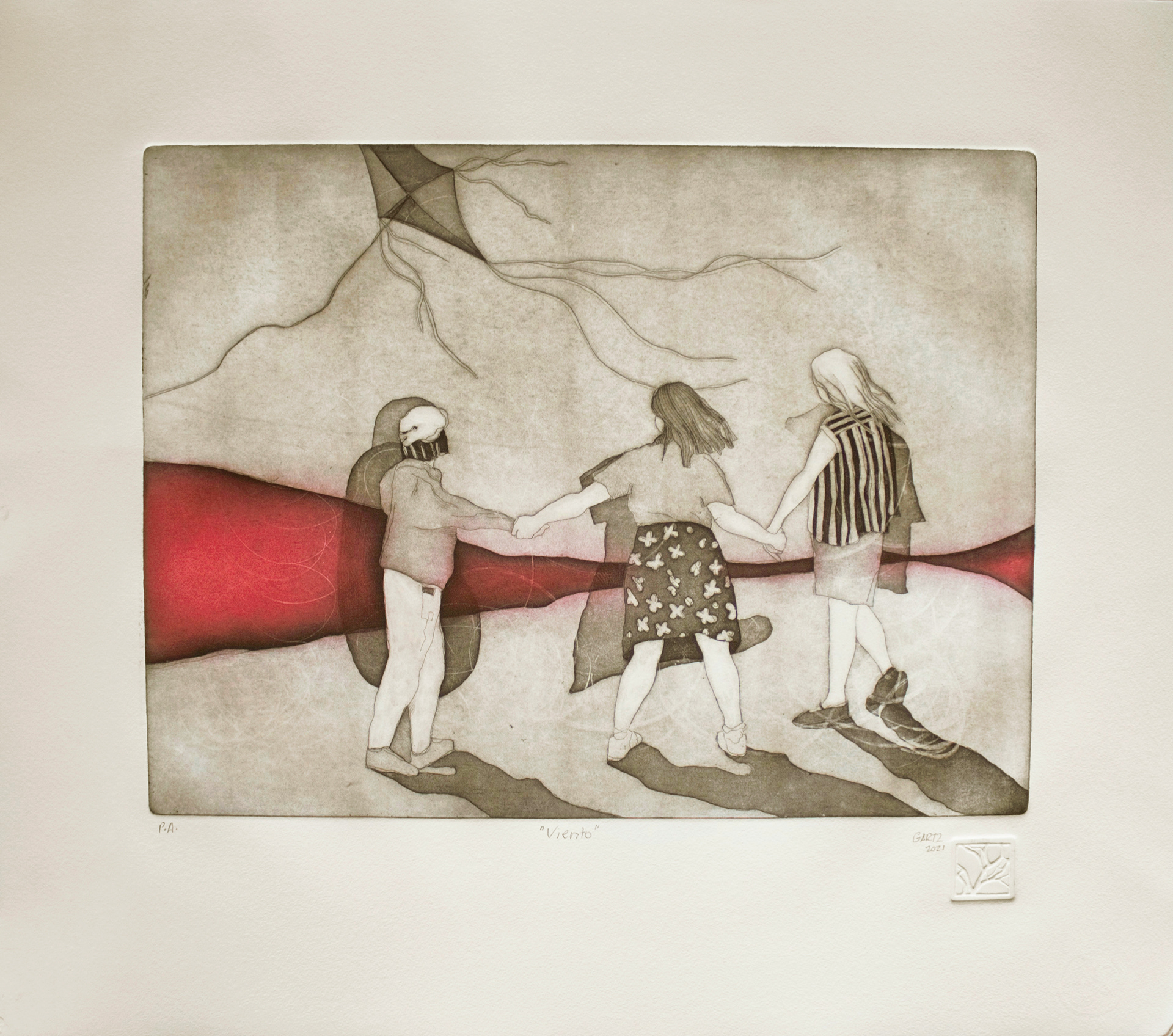 "Viento" Etching 47x54cm