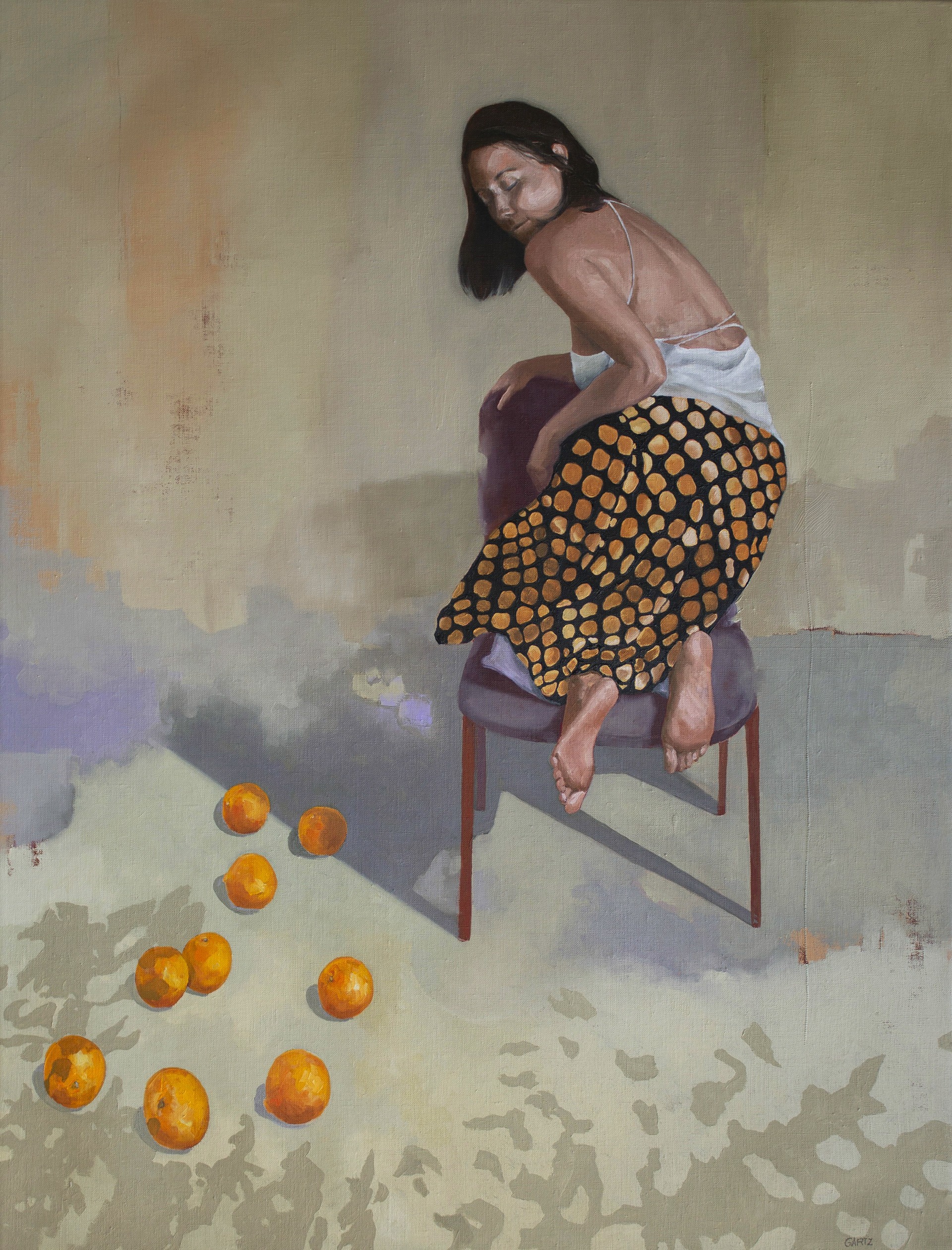 "En el patio" 92 x 73 cm